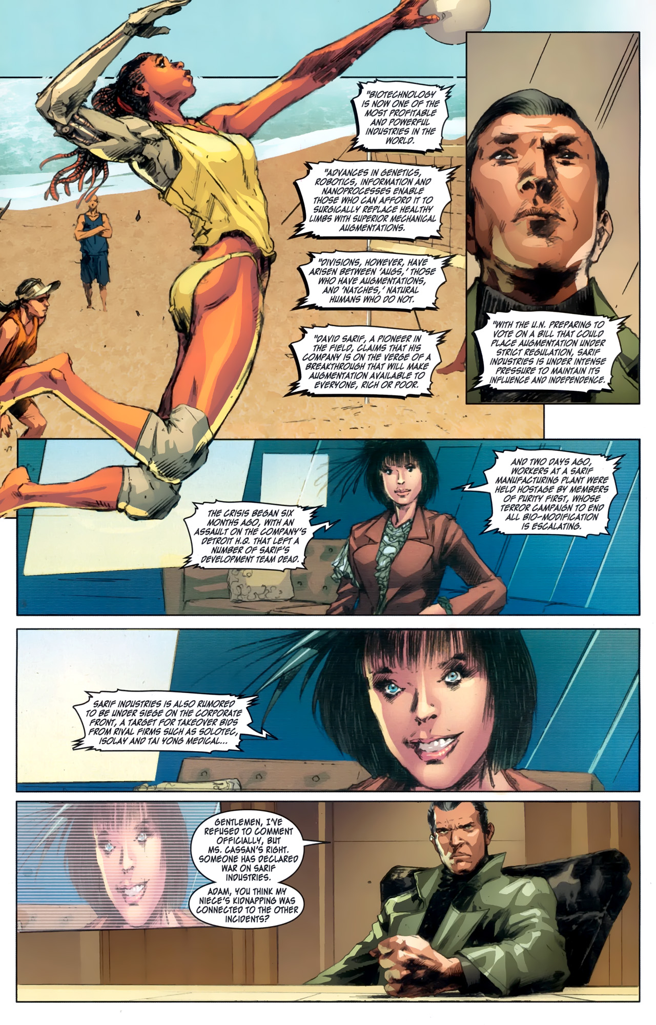 Read online Deus Ex comic -  Issue #1 - 17