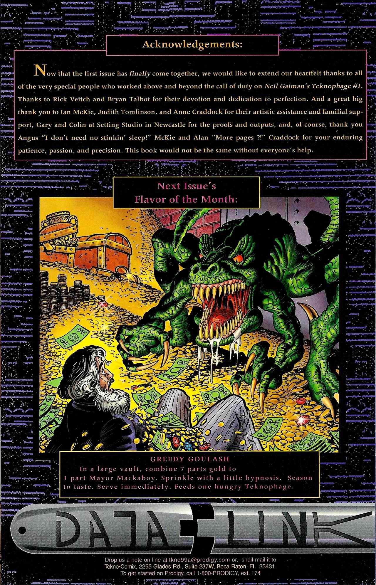 Read online Neil Gaiman's Teknophage comic -  Issue #1 - 25