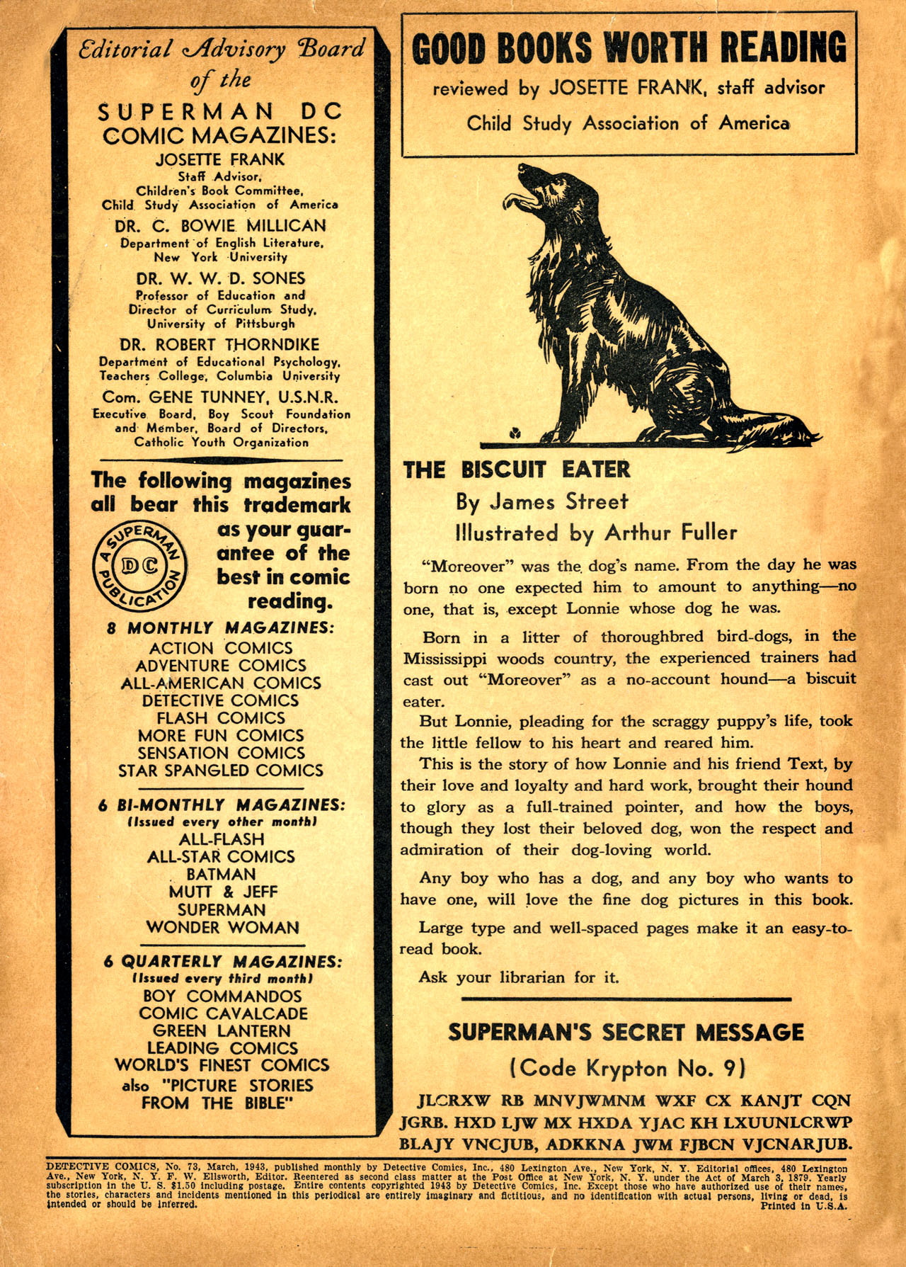 Read online Detective Comics (1937) comic -  Issue #73 - 2