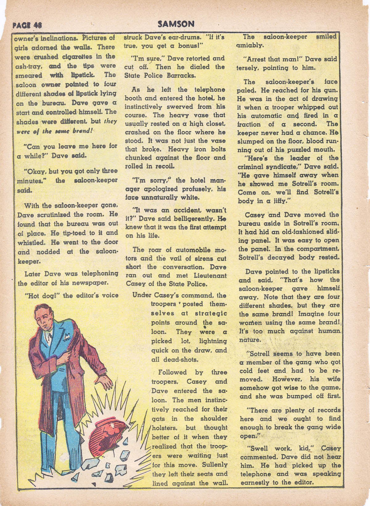 Read online Samson (1940) comic -  Issue #4 - 49