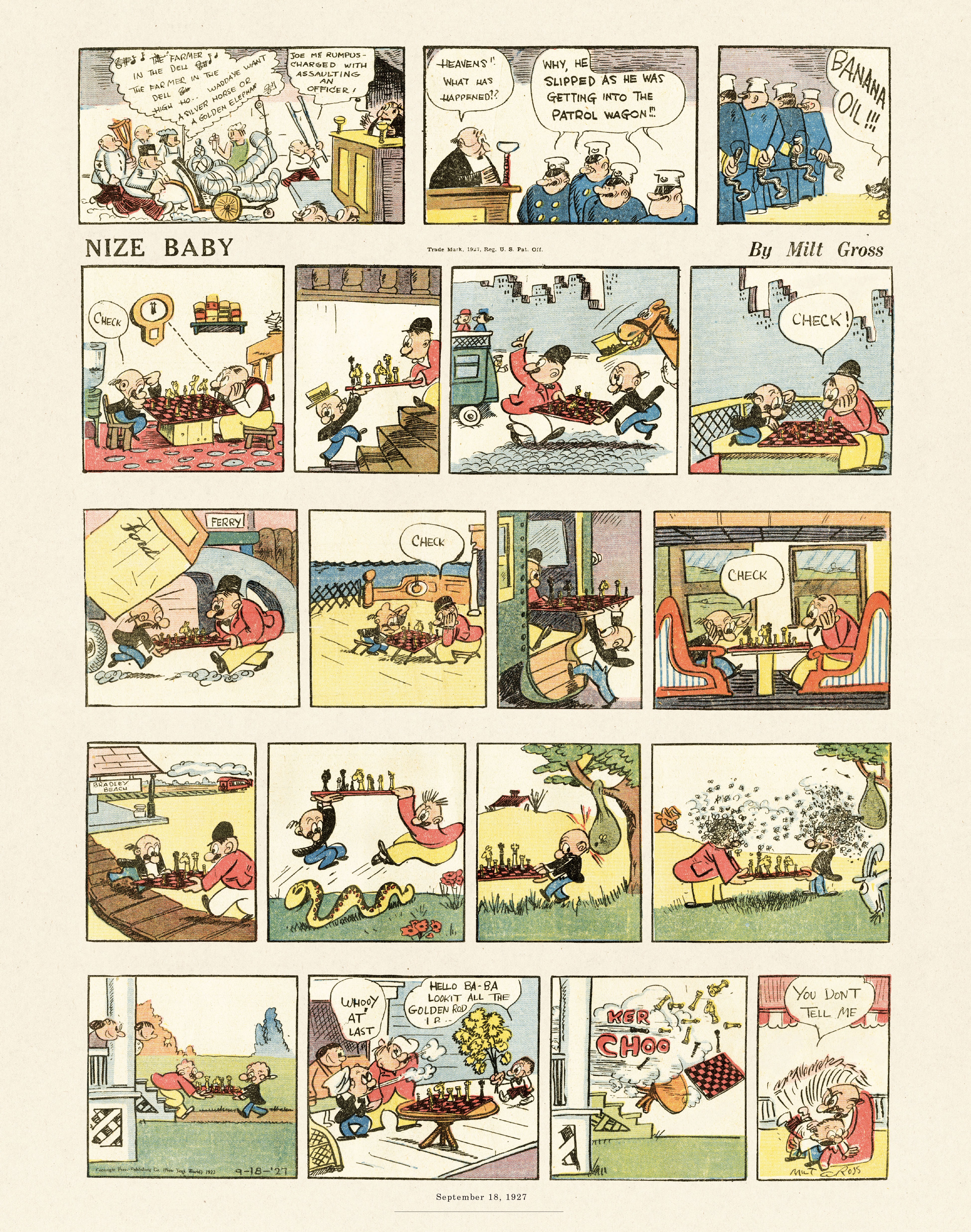 Read online Gross Exaggerations: The Meshuga Comic Strips of Milt Gross comic -  Issue # TPB - 47