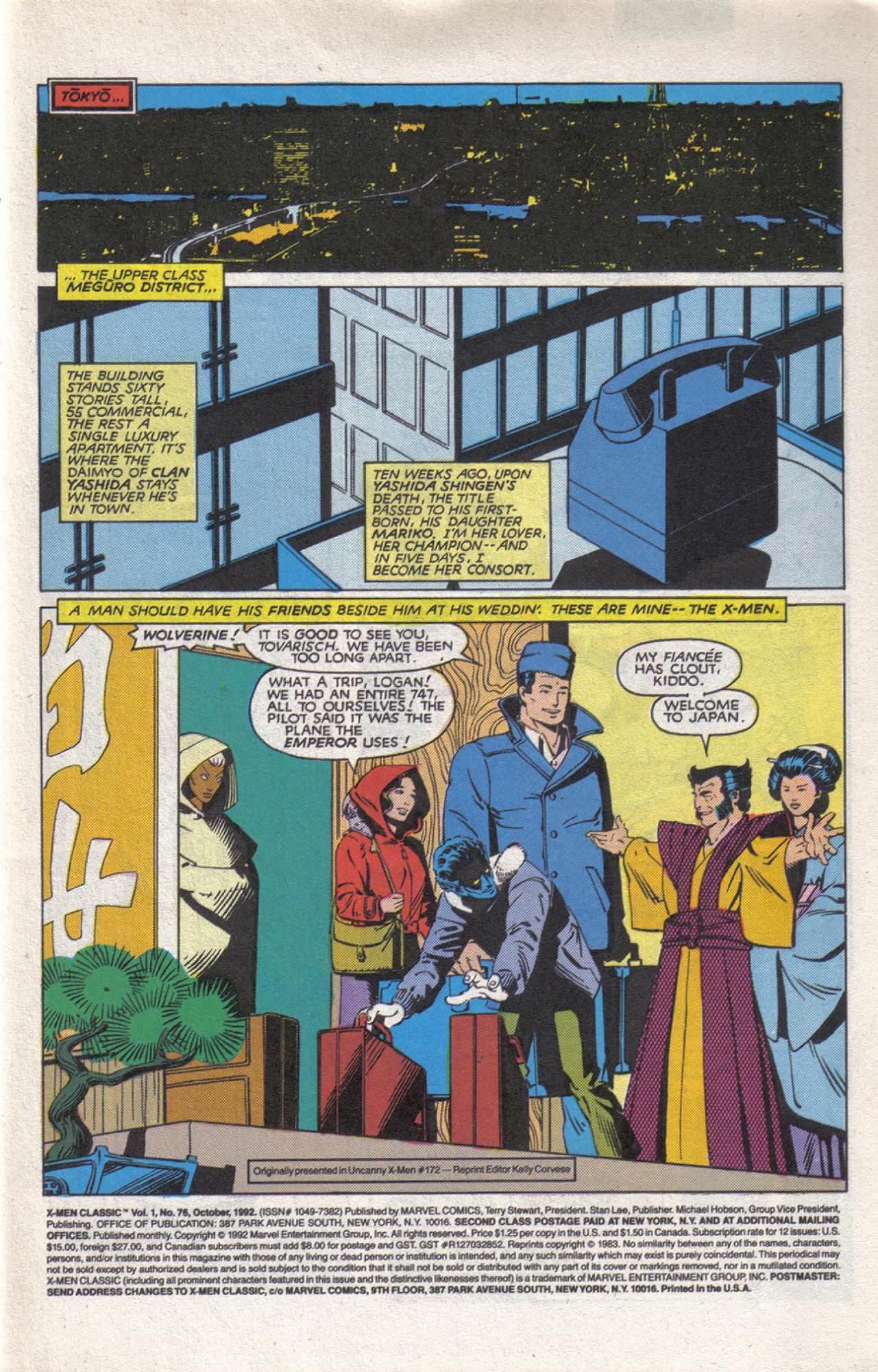 Read online X-Men Classic comic -  Issue #76 - 2