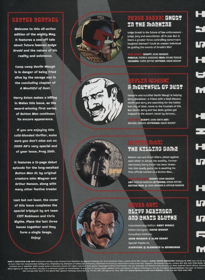 Read online Judge Dredd Megazine (vol. 3) comic -  Issue #73 - 2