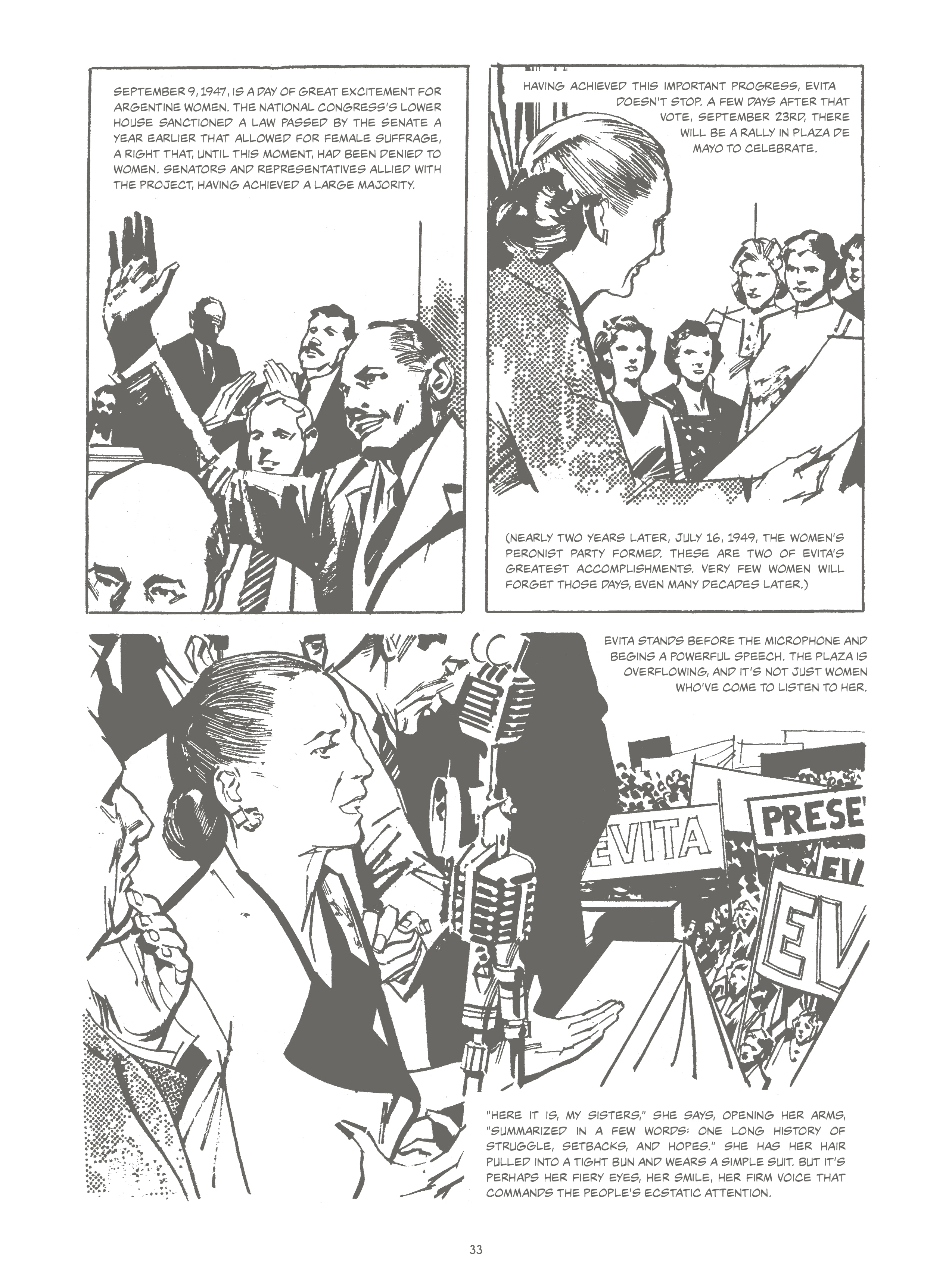Read online Evita, the Life and Work of Eva Perón comic -  Issue # TPB - 38