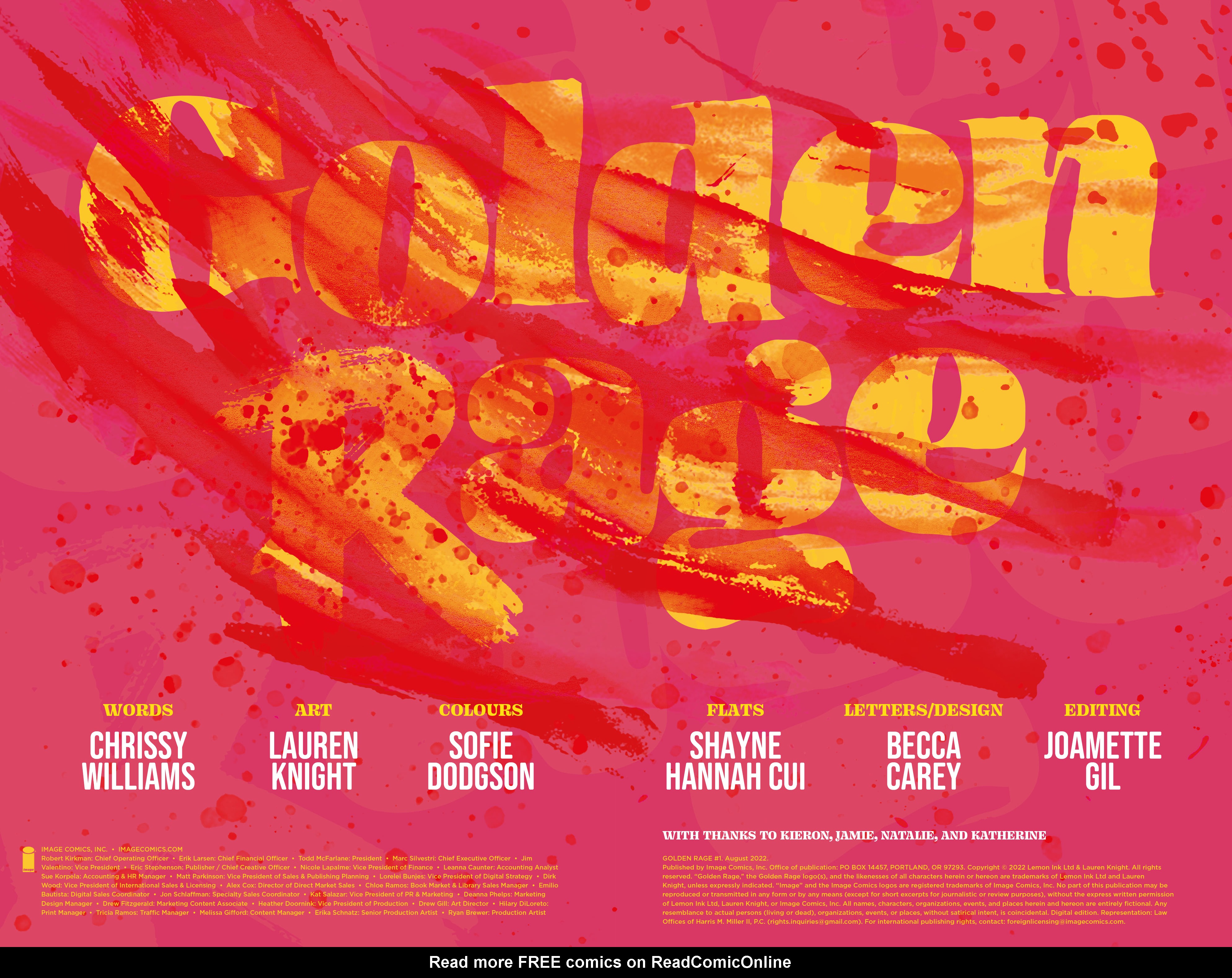 Read online Golden Rage comic -  Issue #1 - 2