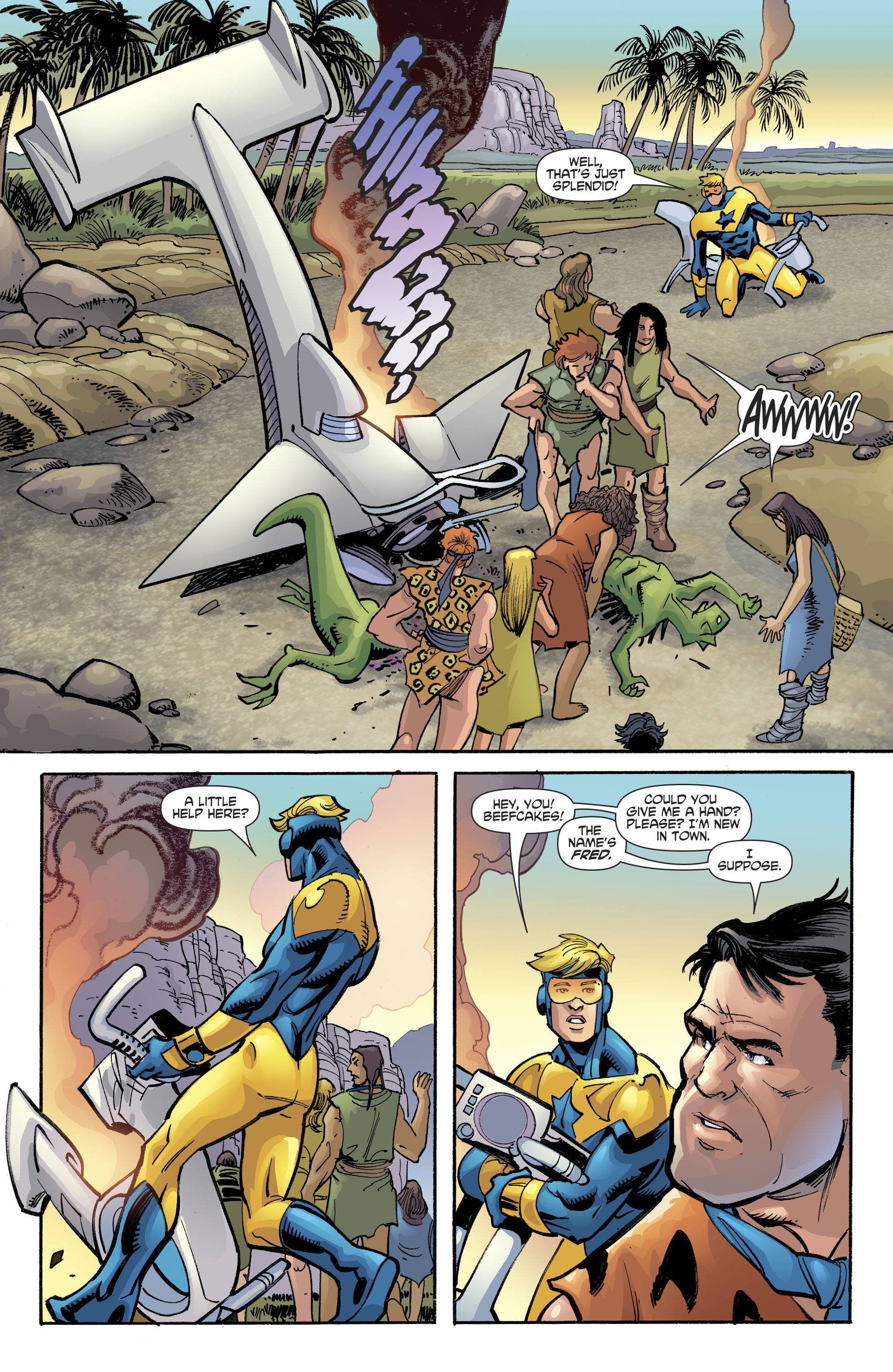 Read online Booster Gold/The Flinstones Special comic -  Issue # Full - 11