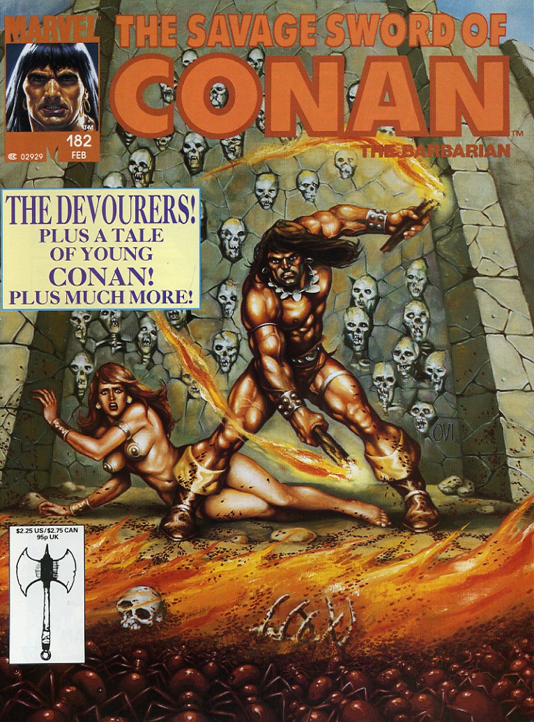 Read online The Savage Sword Of Conan comic -  Issue #182 - 1