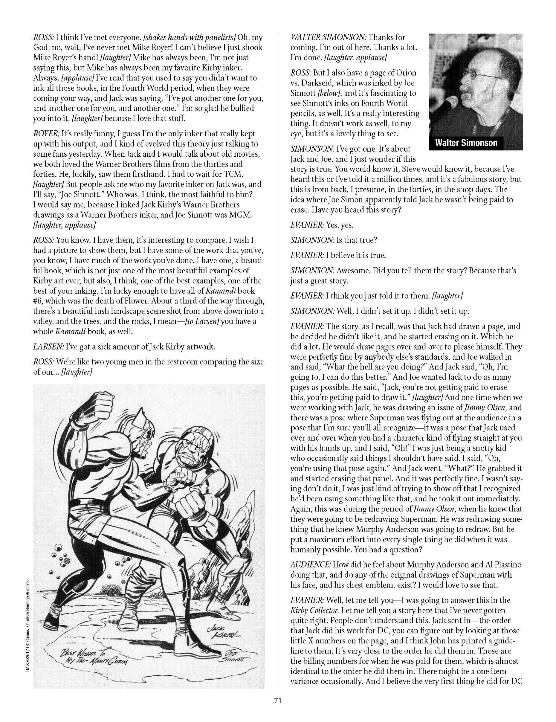 Read online The Jack Kirby Collector comic -  Issue #59 - 68