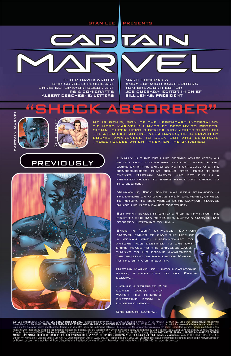Read online Captain Marvel (2002) comic -  Issue #2 - 2