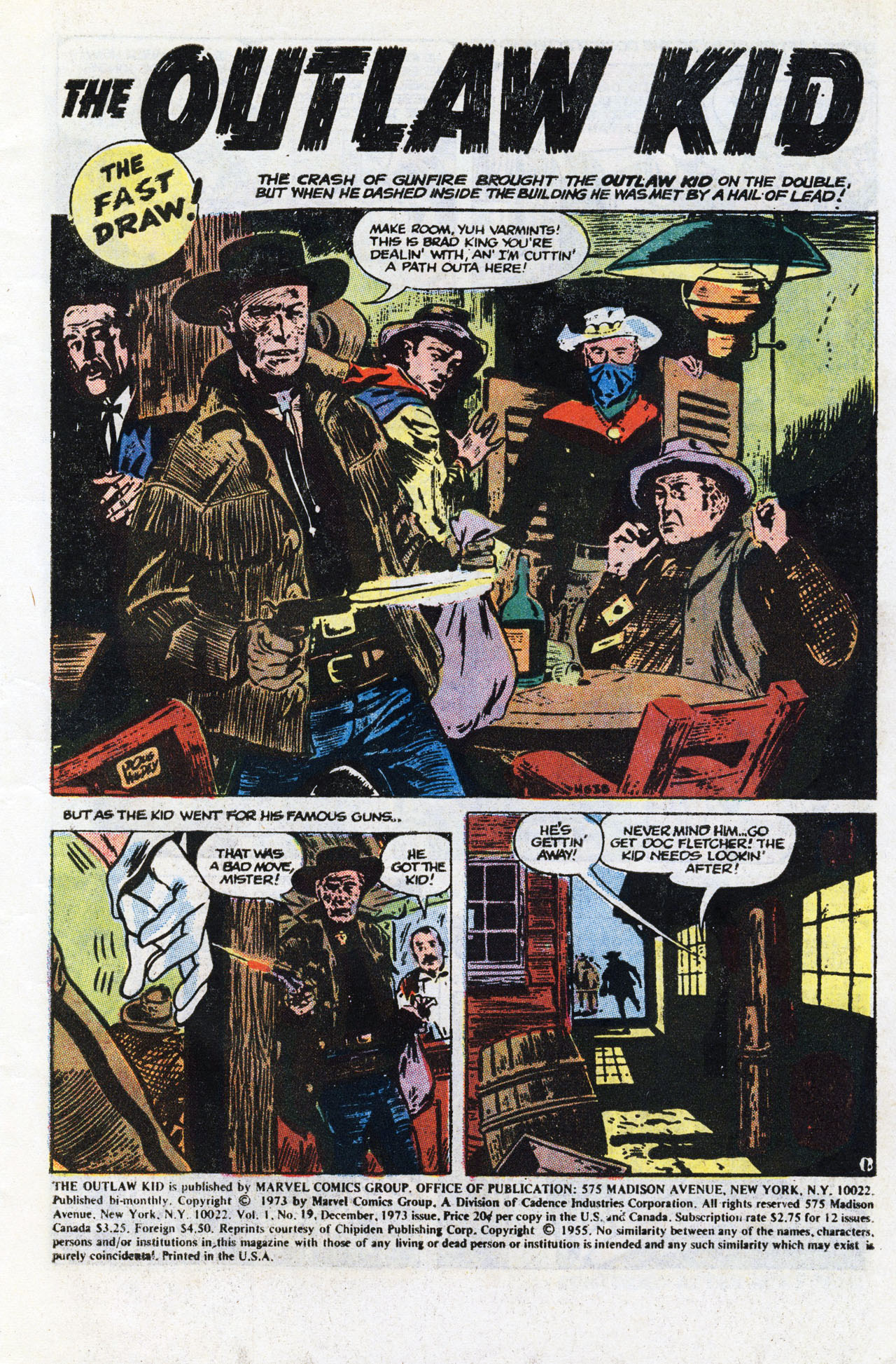 Read online The Outlaw Kid (1970) comic -  Issue #19 - 3