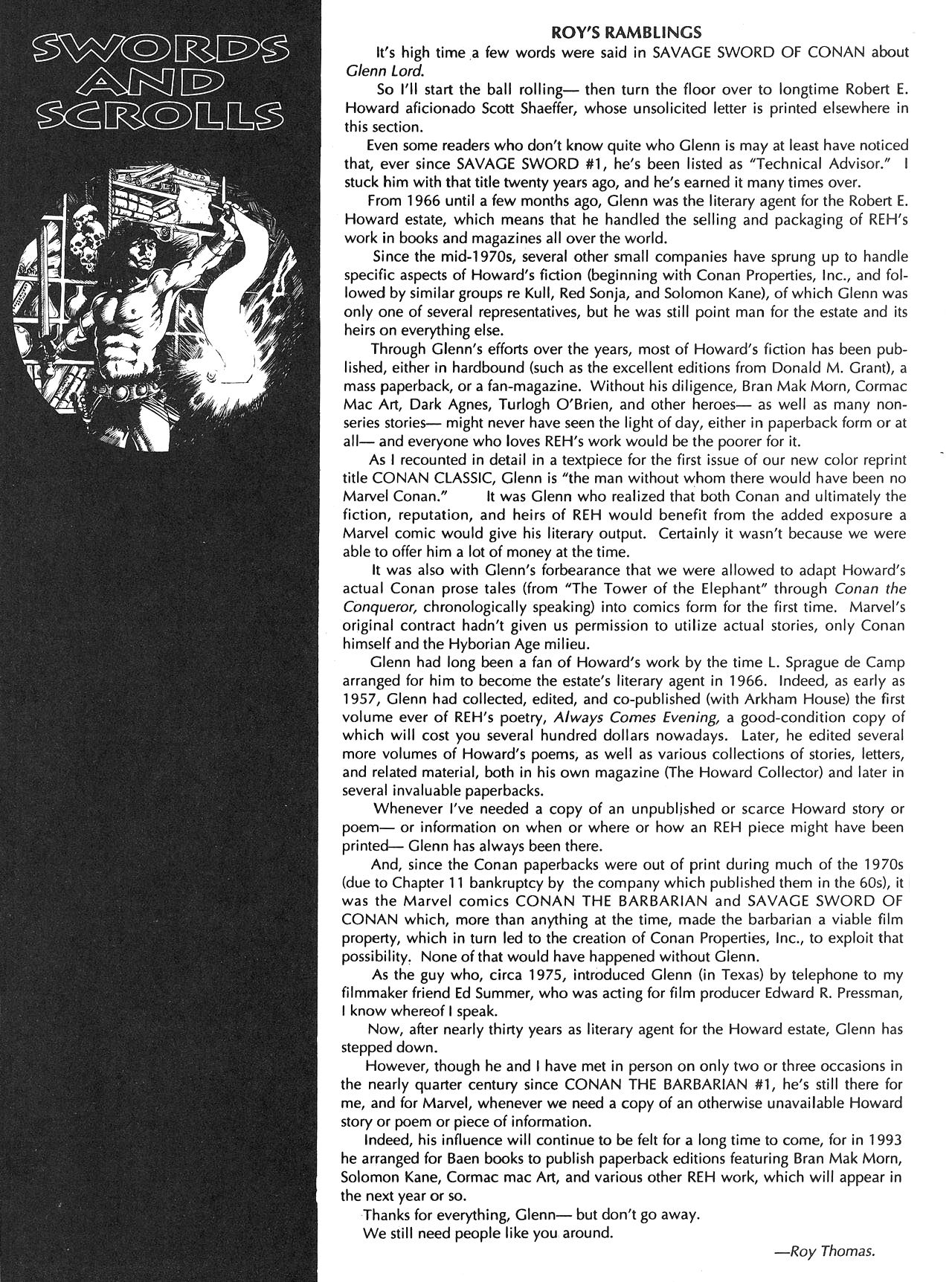 Read online The Savage Sword Of Conan comic -  Issue #226 - 59