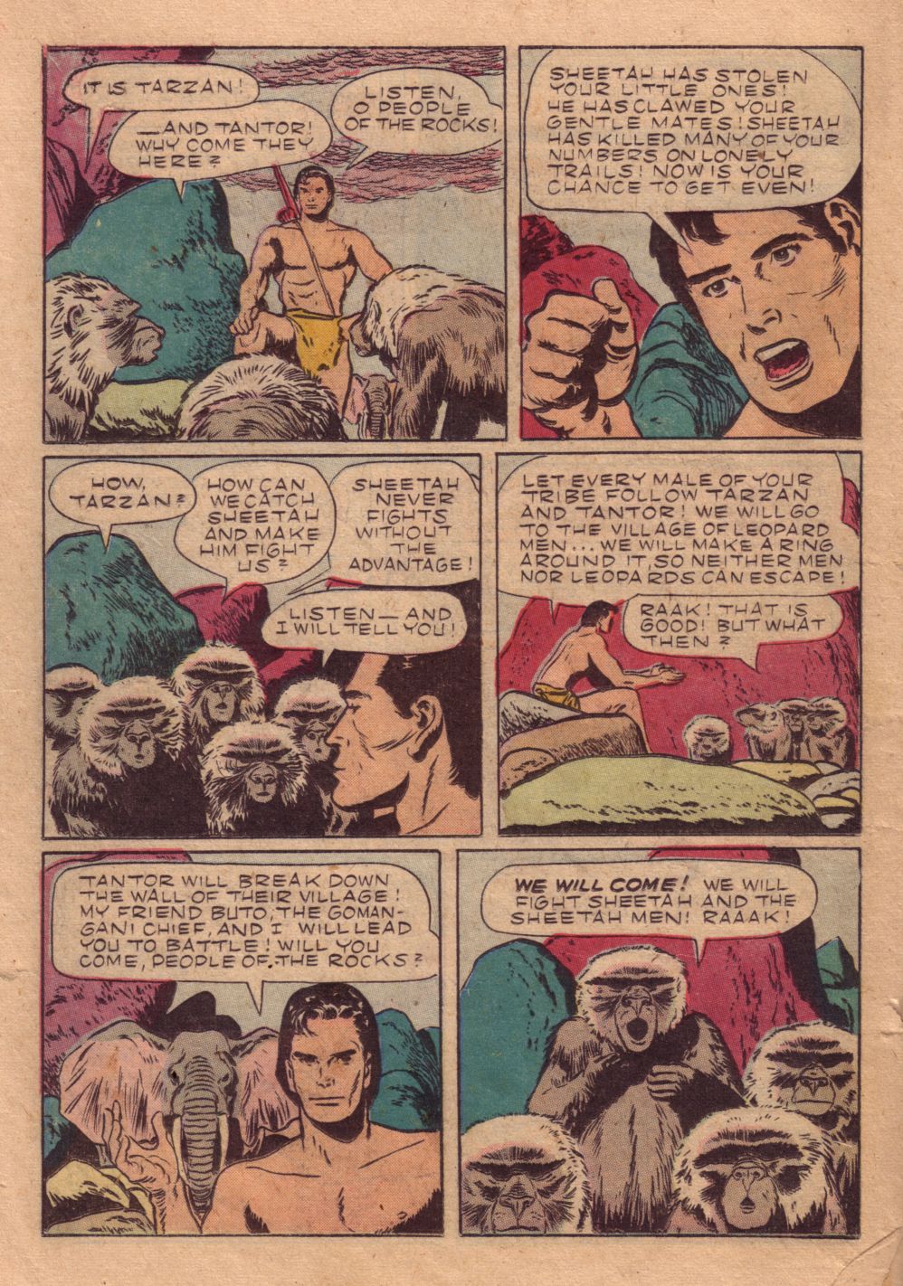 Read online Tarzan (1948) comic -  Issue #40 - 34