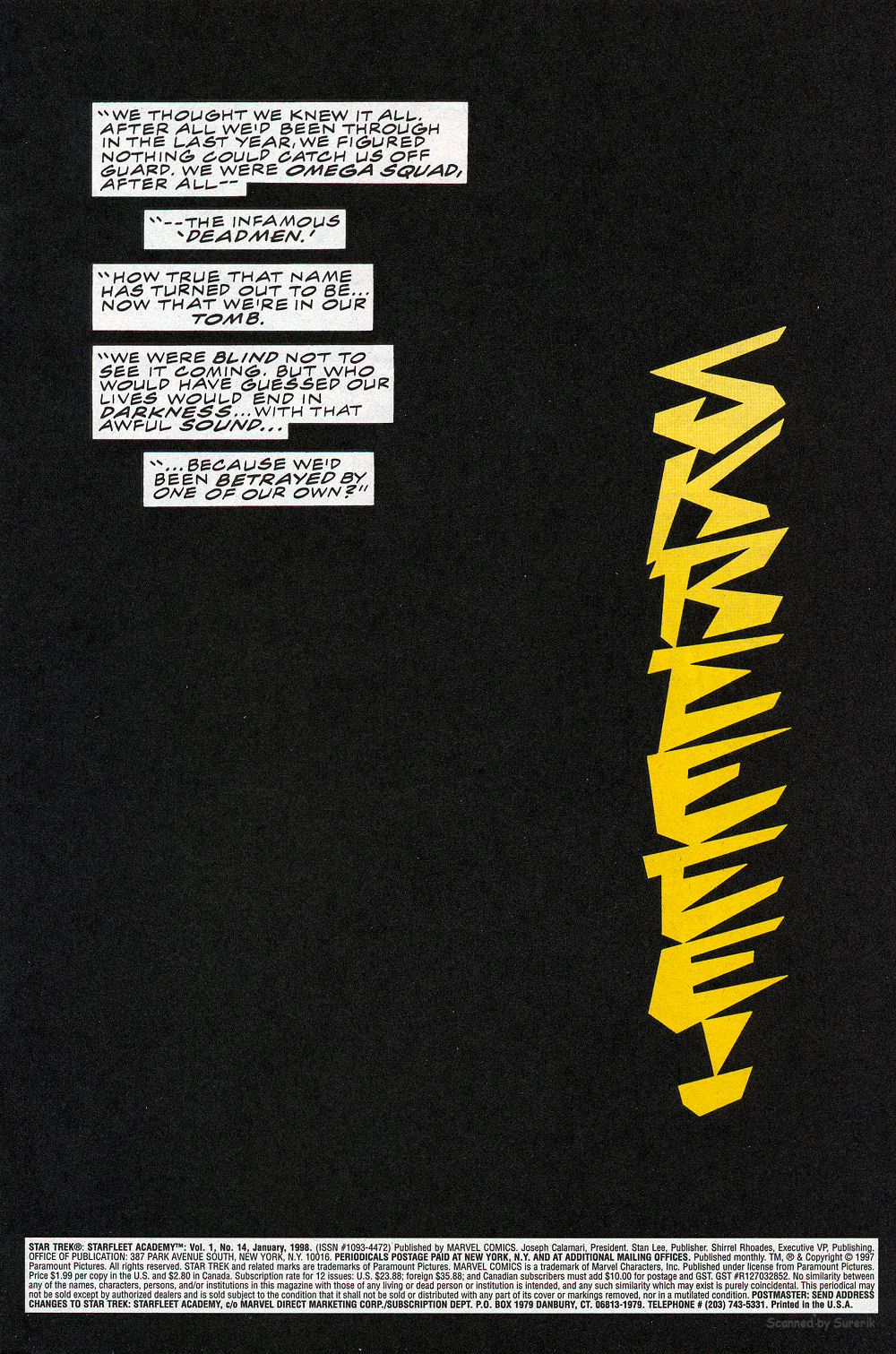Read online Star Trek: Starfleet Academy (1996) comic -  Issue #14 - 3