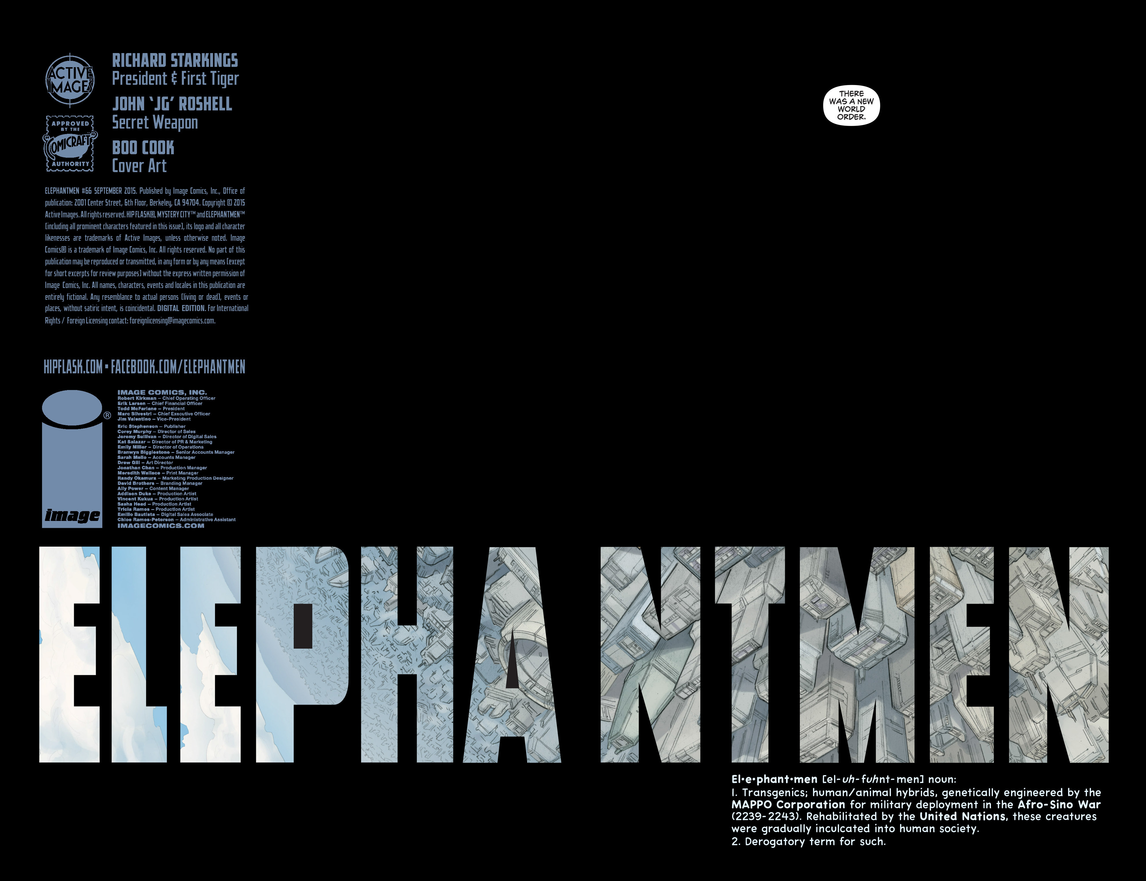 Read online Elephantmen comic -  Issue #66 - 2