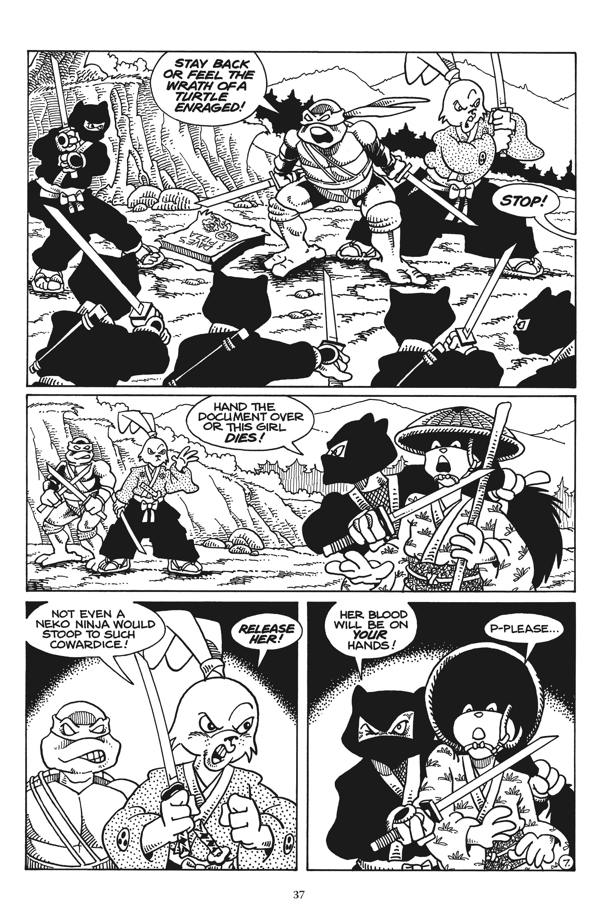 Read online Usagi Yojimbo/Teenage Mutant Ninja Turtles: The Complete Collection comic -  Issue # TPB (Part 1) - 34