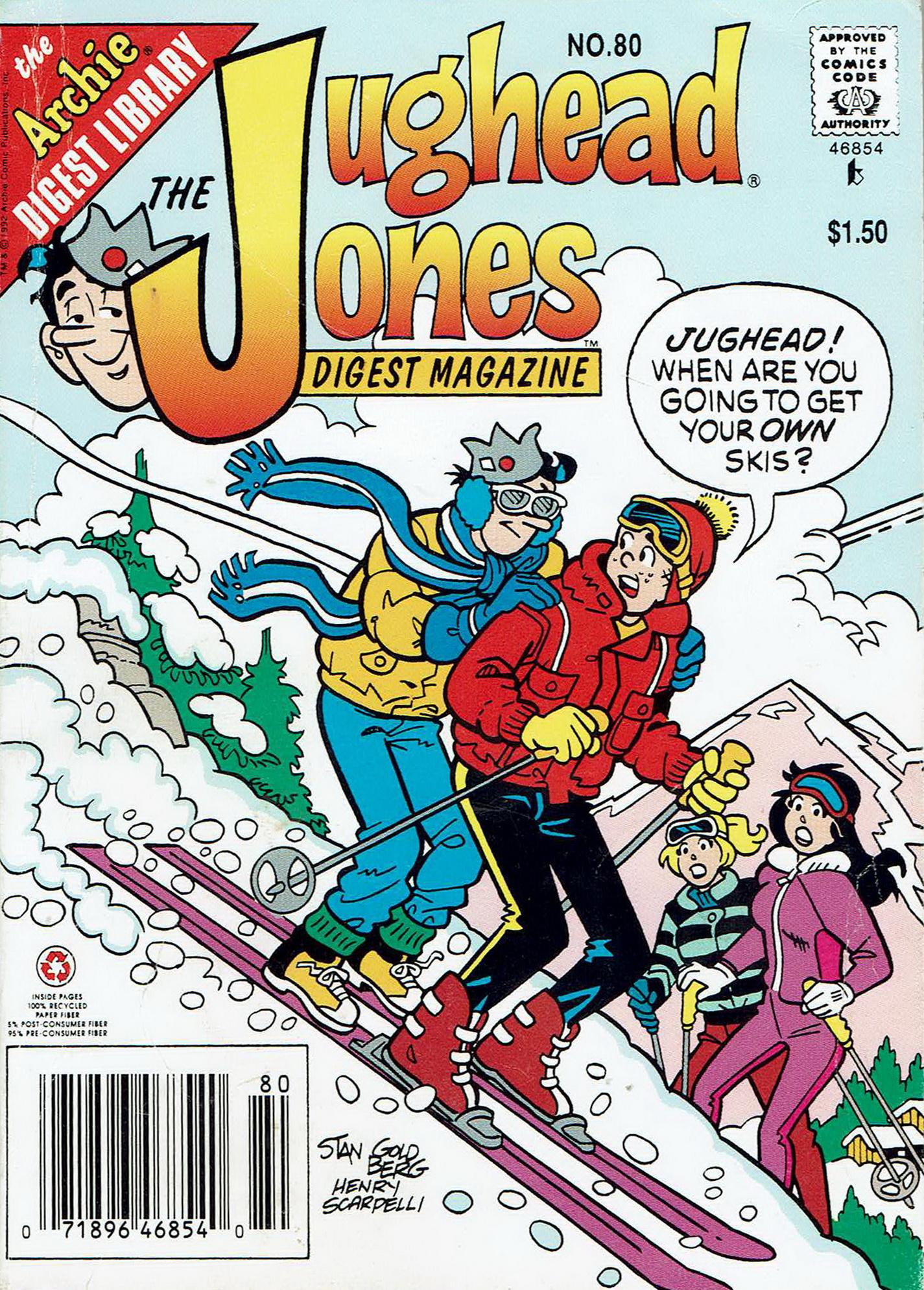Read online Jughead Jones Comics Digest comic -  Issue #80 - 1