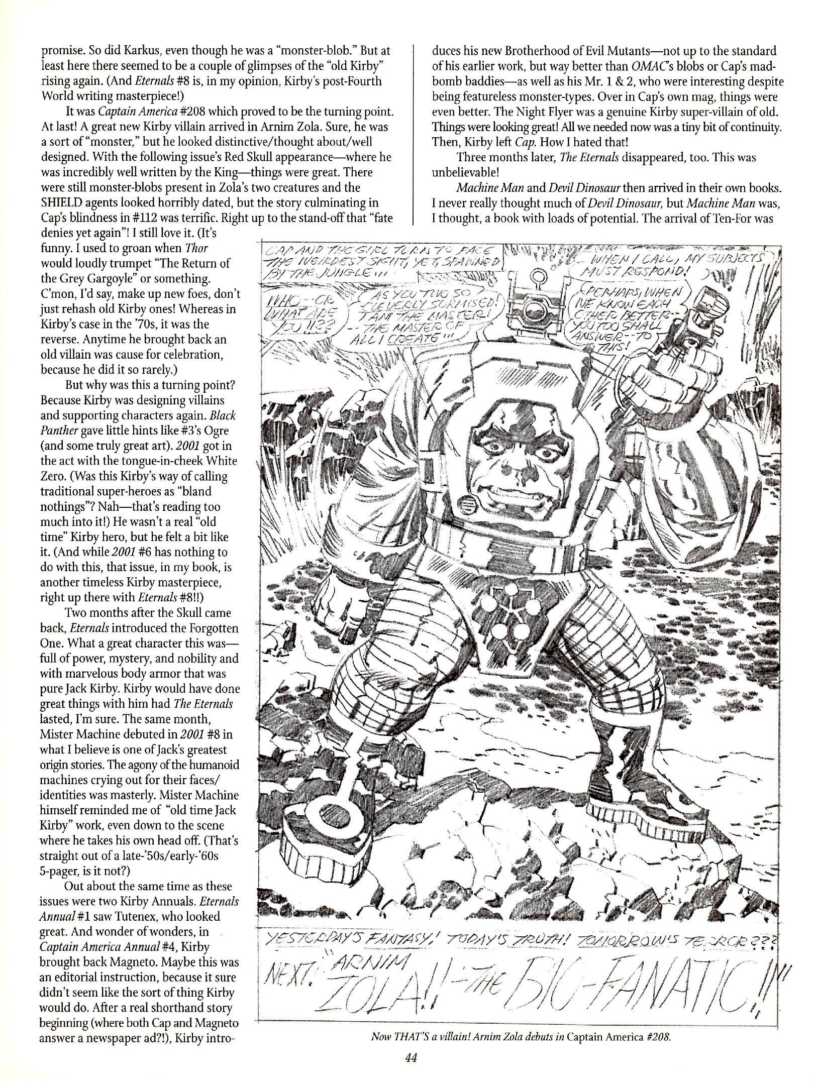 Read online The Jack Kirby Collector comic -  Issue #29 - 43