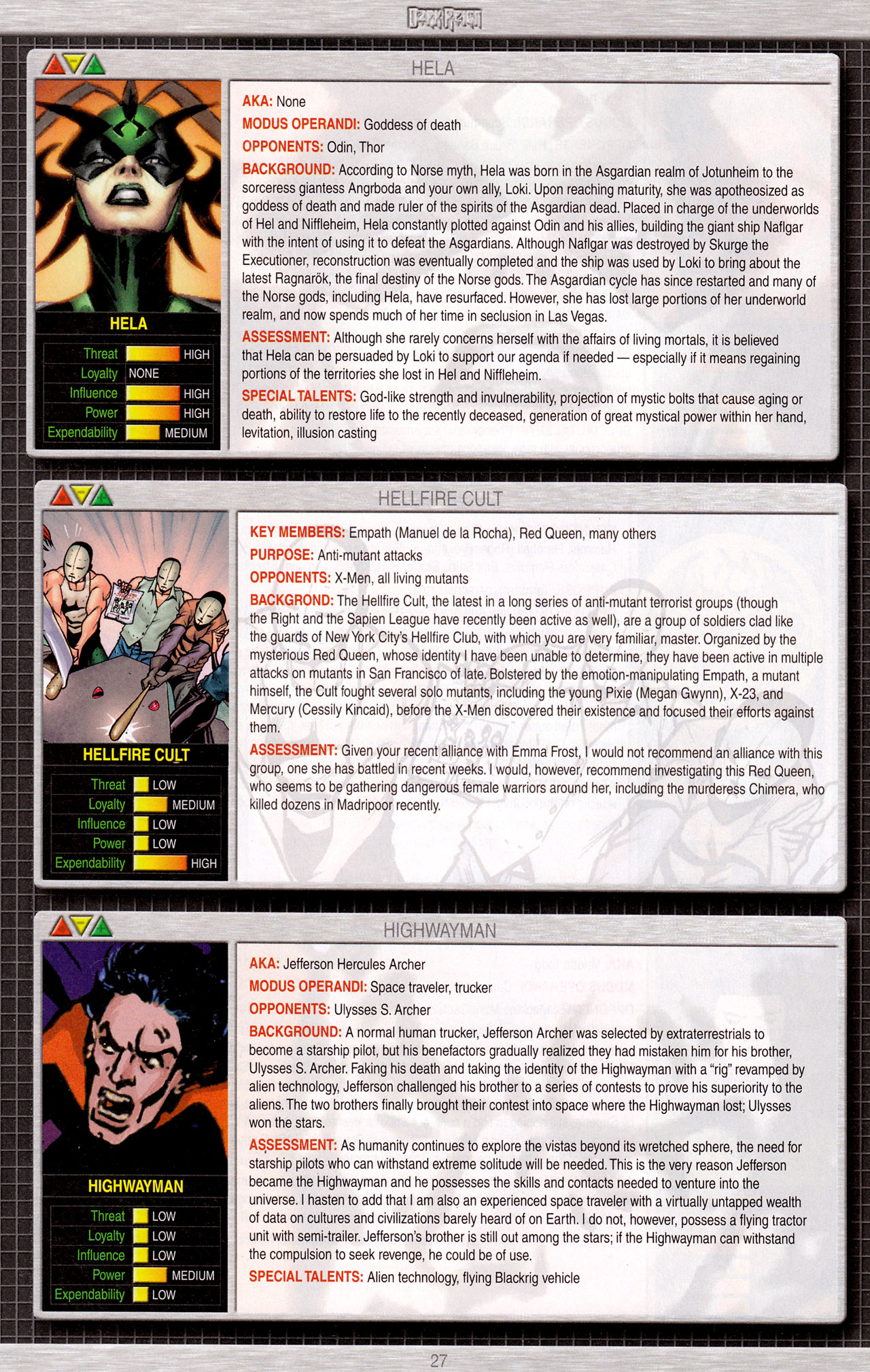 Read online Dark Reign Files comic -  Issue # Full - 29