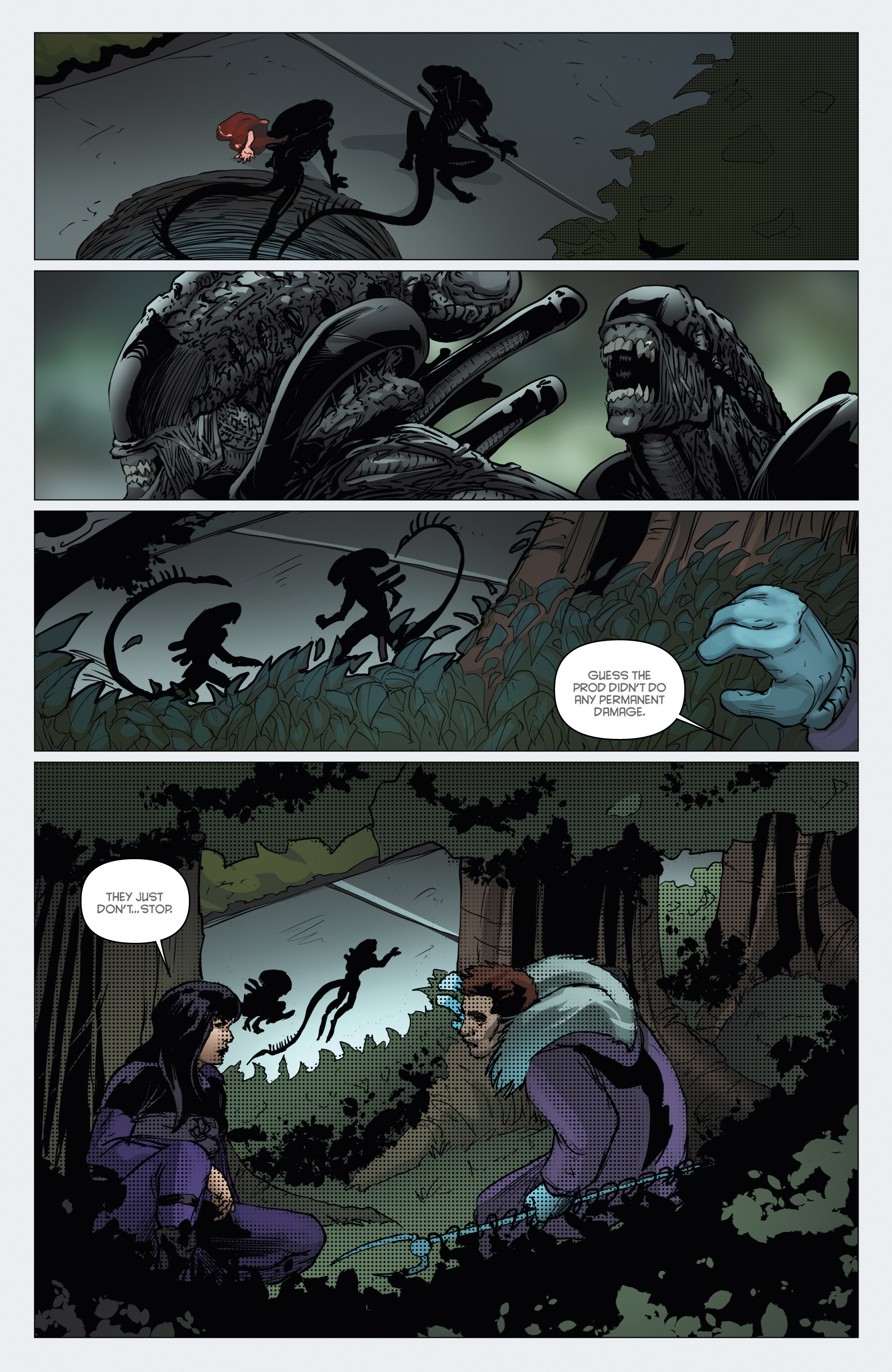 Read online Aliens/Vampirella comic -  Issue #4 - 13