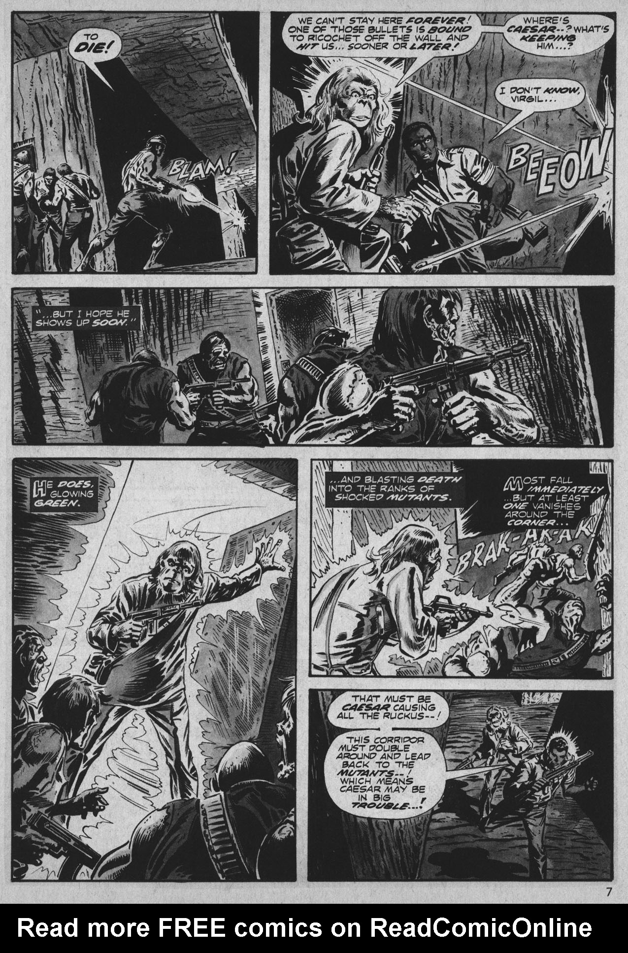 Read online Planet of the Apes comic -  Issue #25 - 7