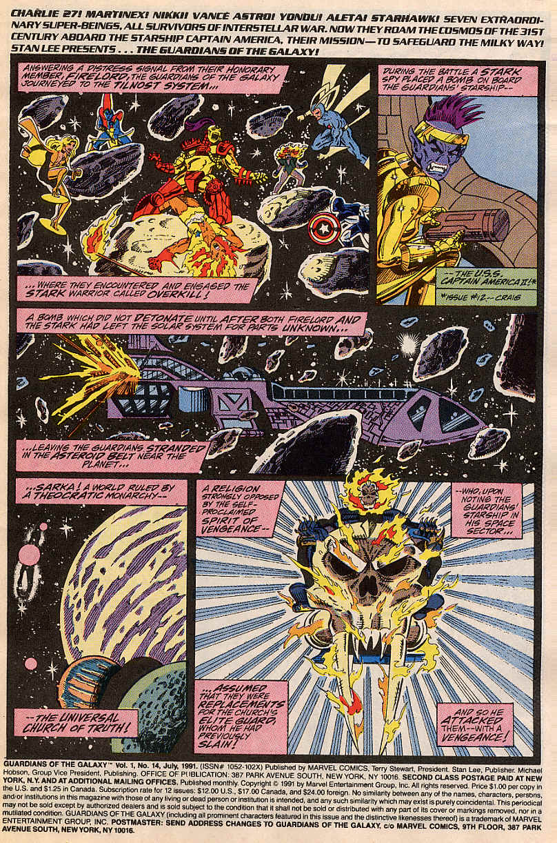 Read online Guardians of the Galaxy (1990) comic -  Issue #14 - 2