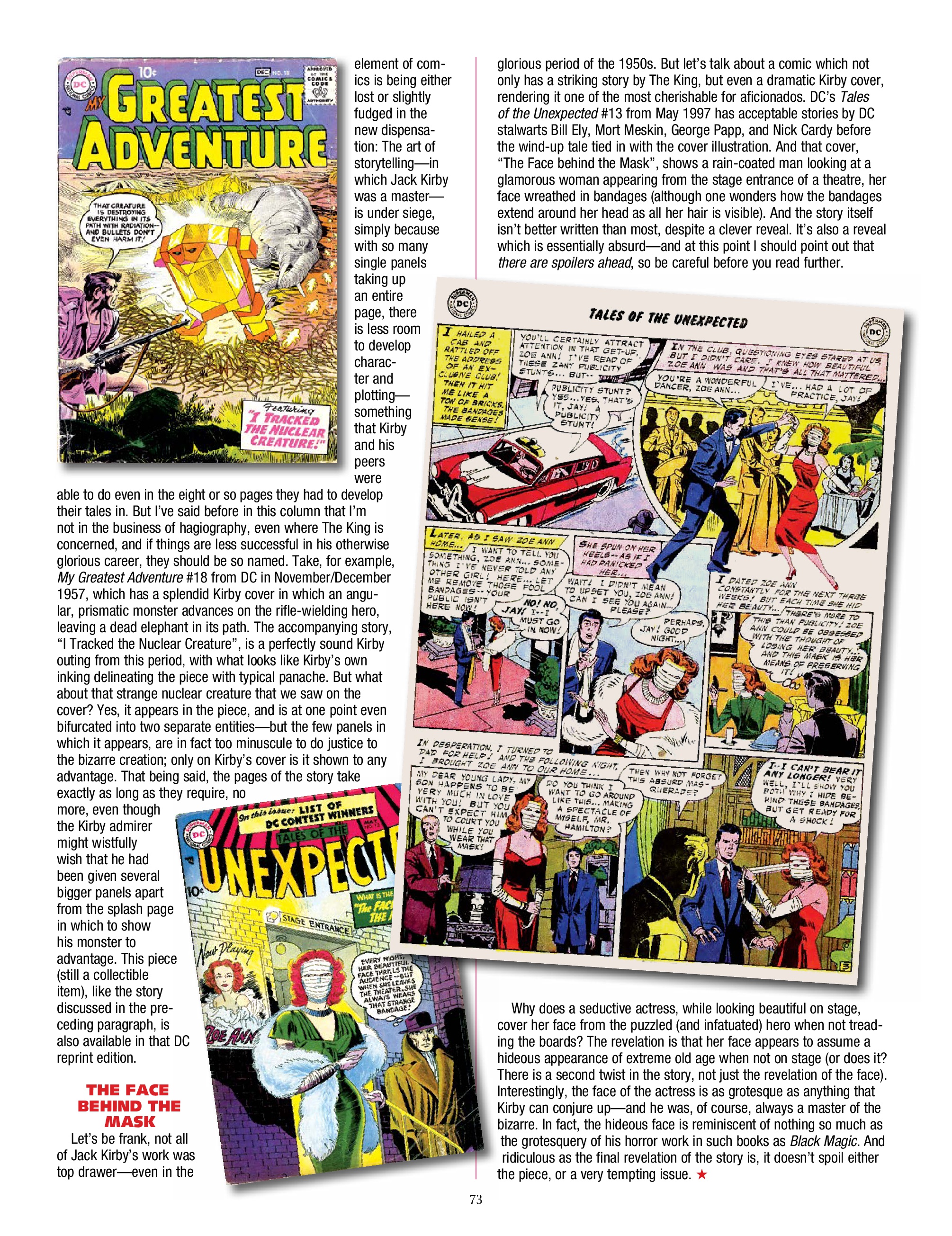 Read online The Jack Kirby Collector comic -  Issue #76 - 75