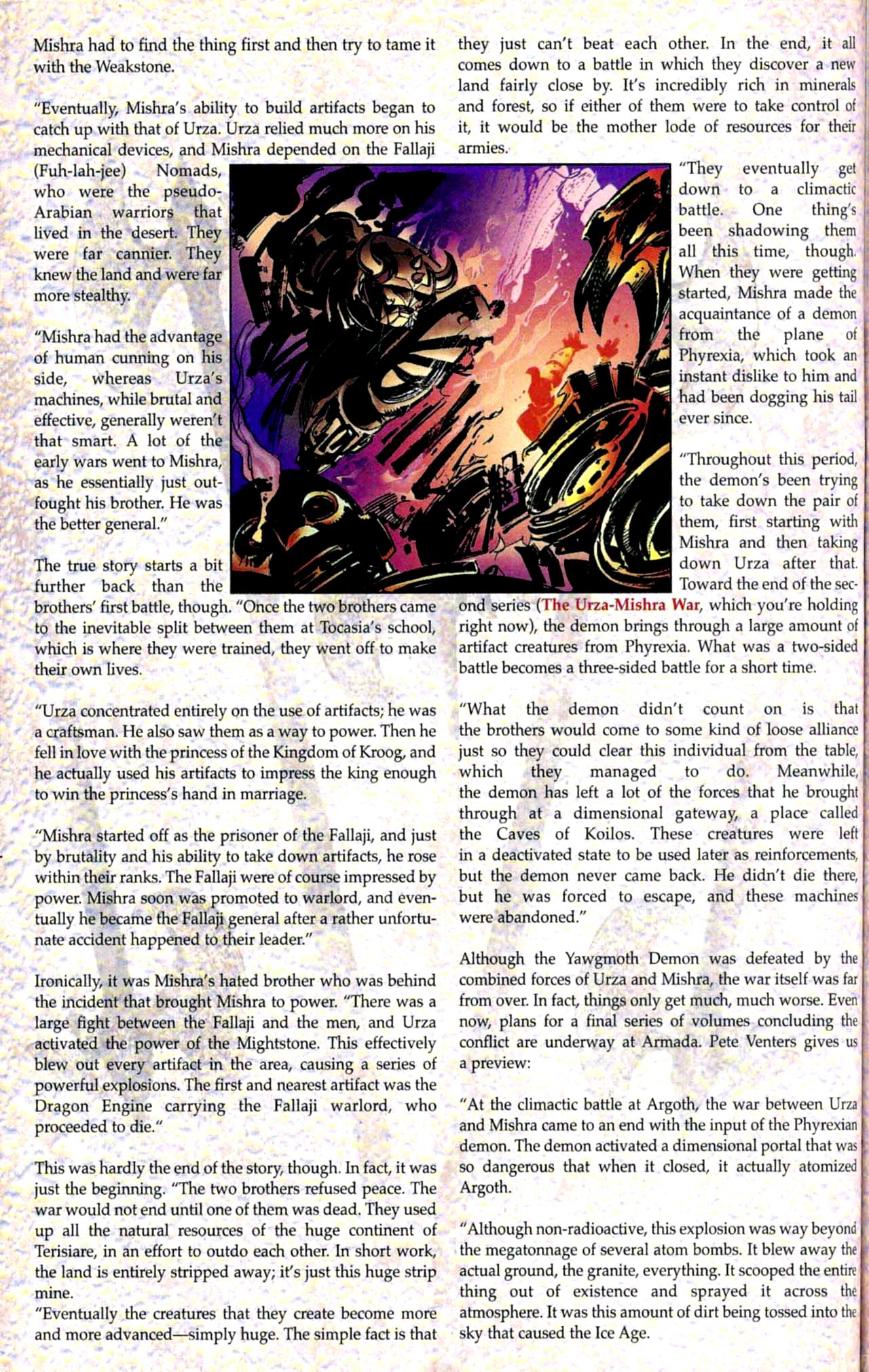 Read online Urza-Mishra War on the World of Magic: The Gathering comic -  Issue #1 - 61