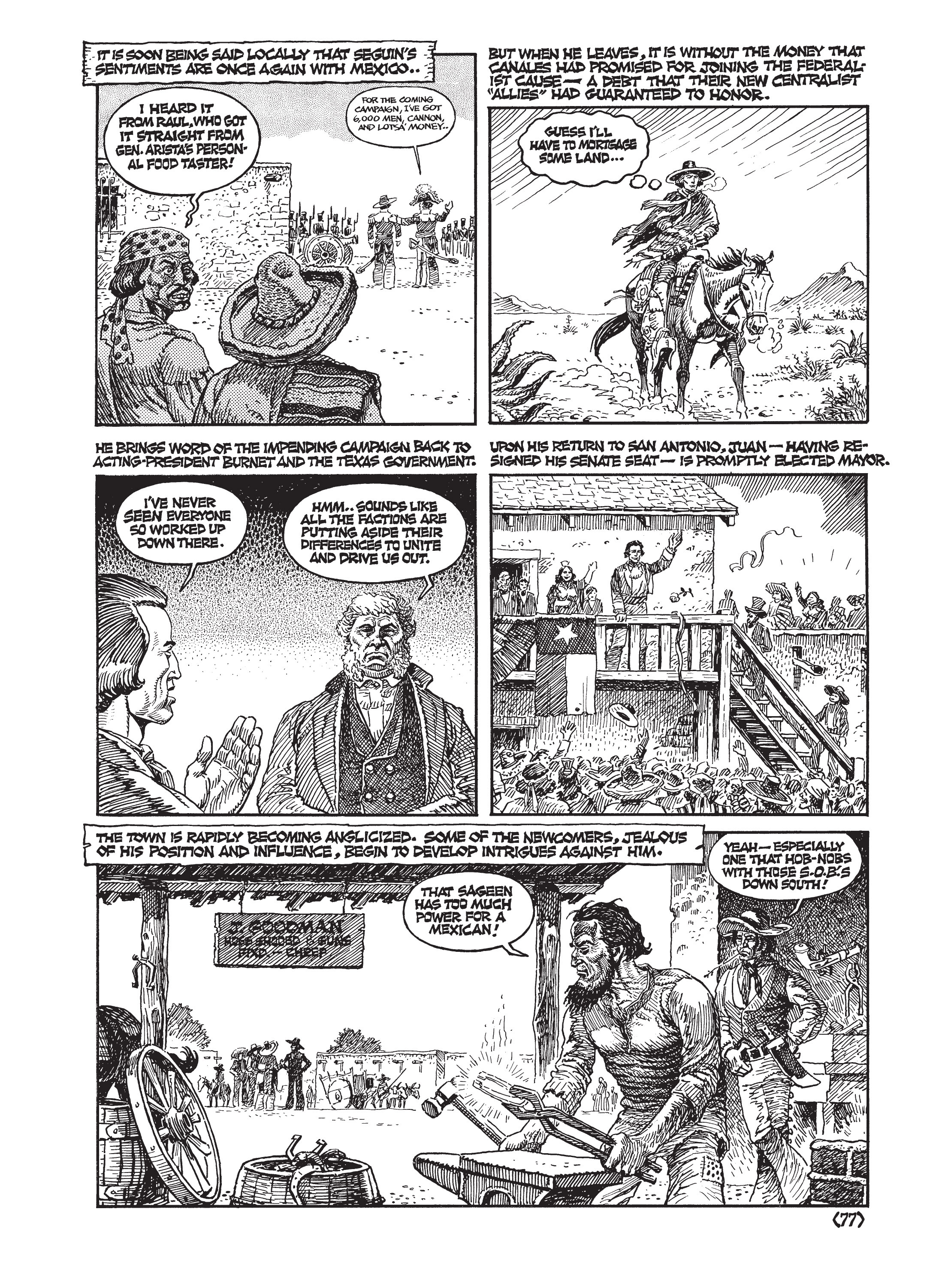 Read online Jack Jackson's American History: Los Tejanos and Lost Cause comic -  Issue # TPB (Part 1) - 80