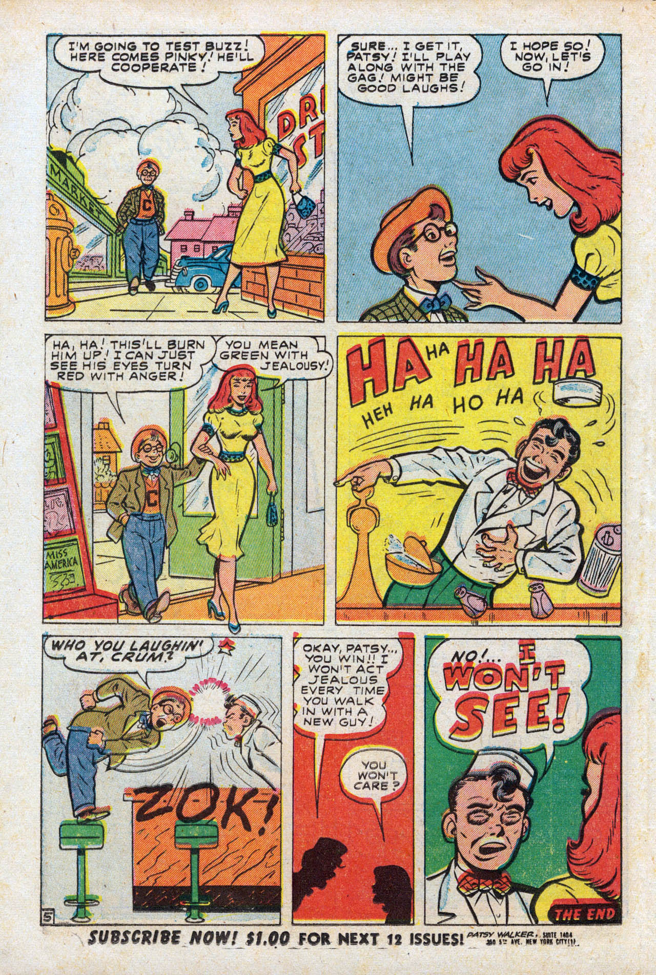 Read online Patsy Walker comic -  Issue #35 - 36