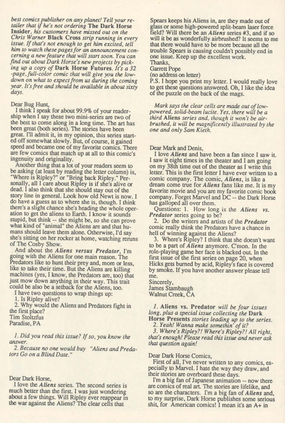 Read online Aliens (1989) comic -  Issue #4 - 28