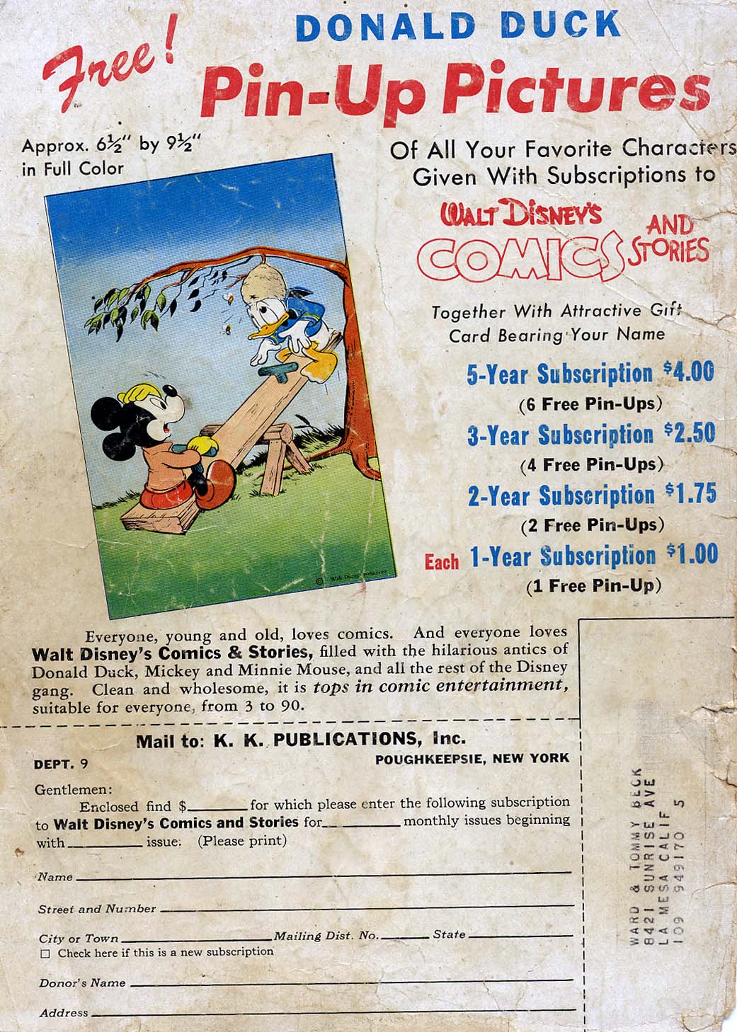 Read online Walt Disney's Comics and Stories comic -  Issue #96 - 52