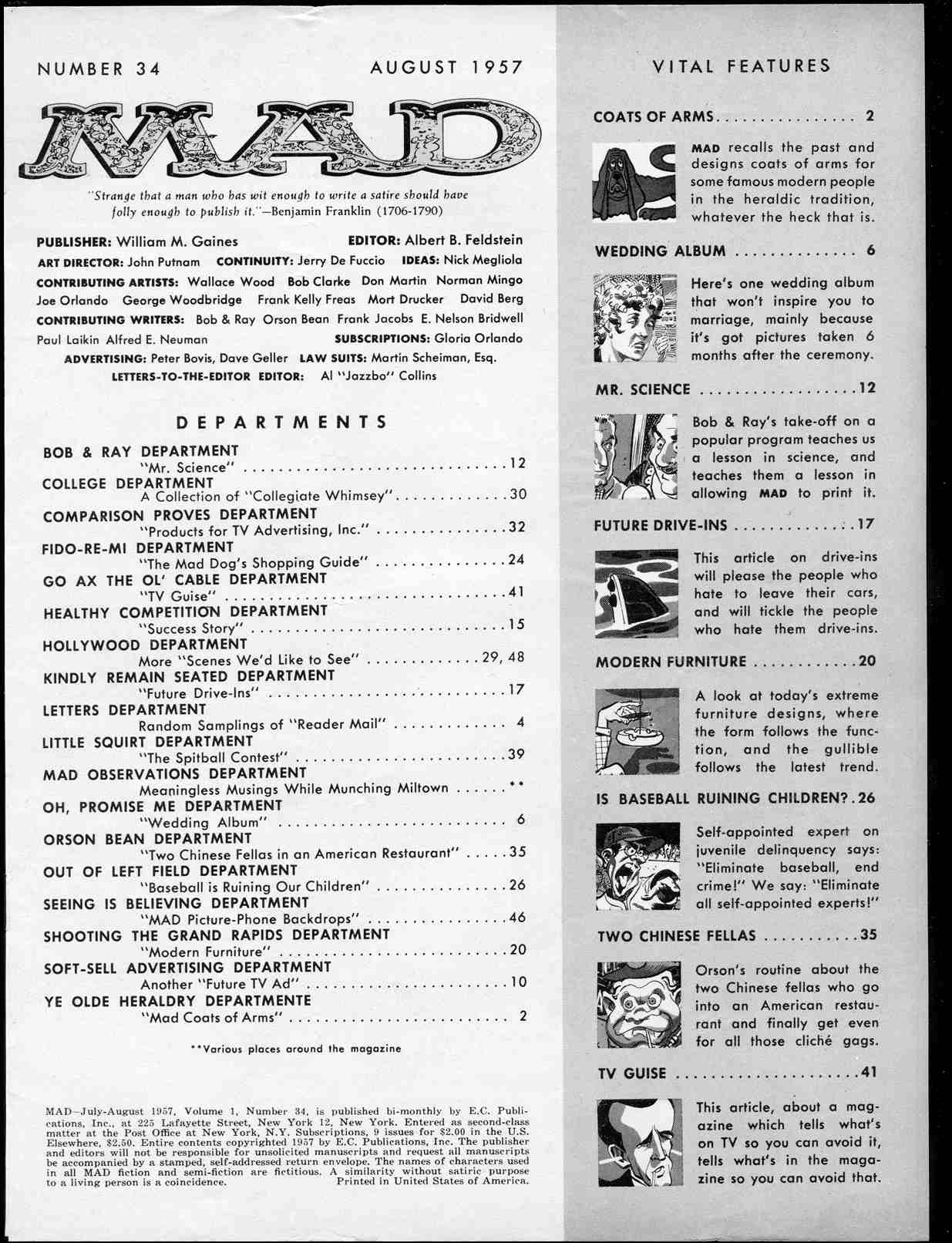 Read online MAD comic -  Issue #34 - 3