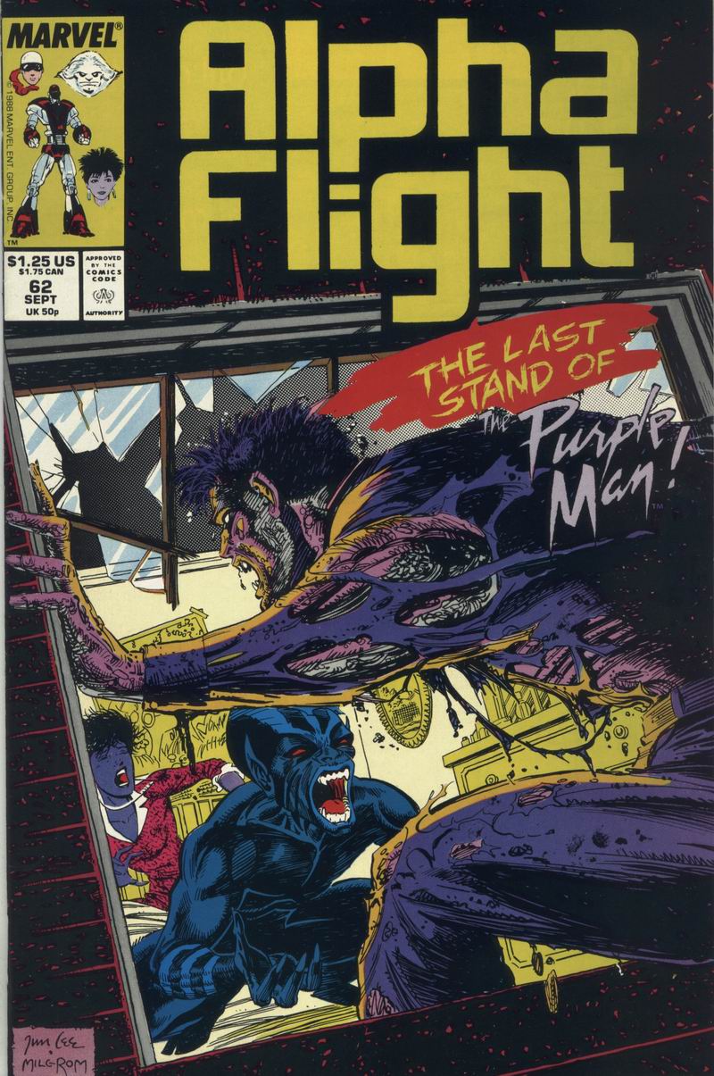 Read online Alpha Flight (1983) comic -  Issue #62 - 1