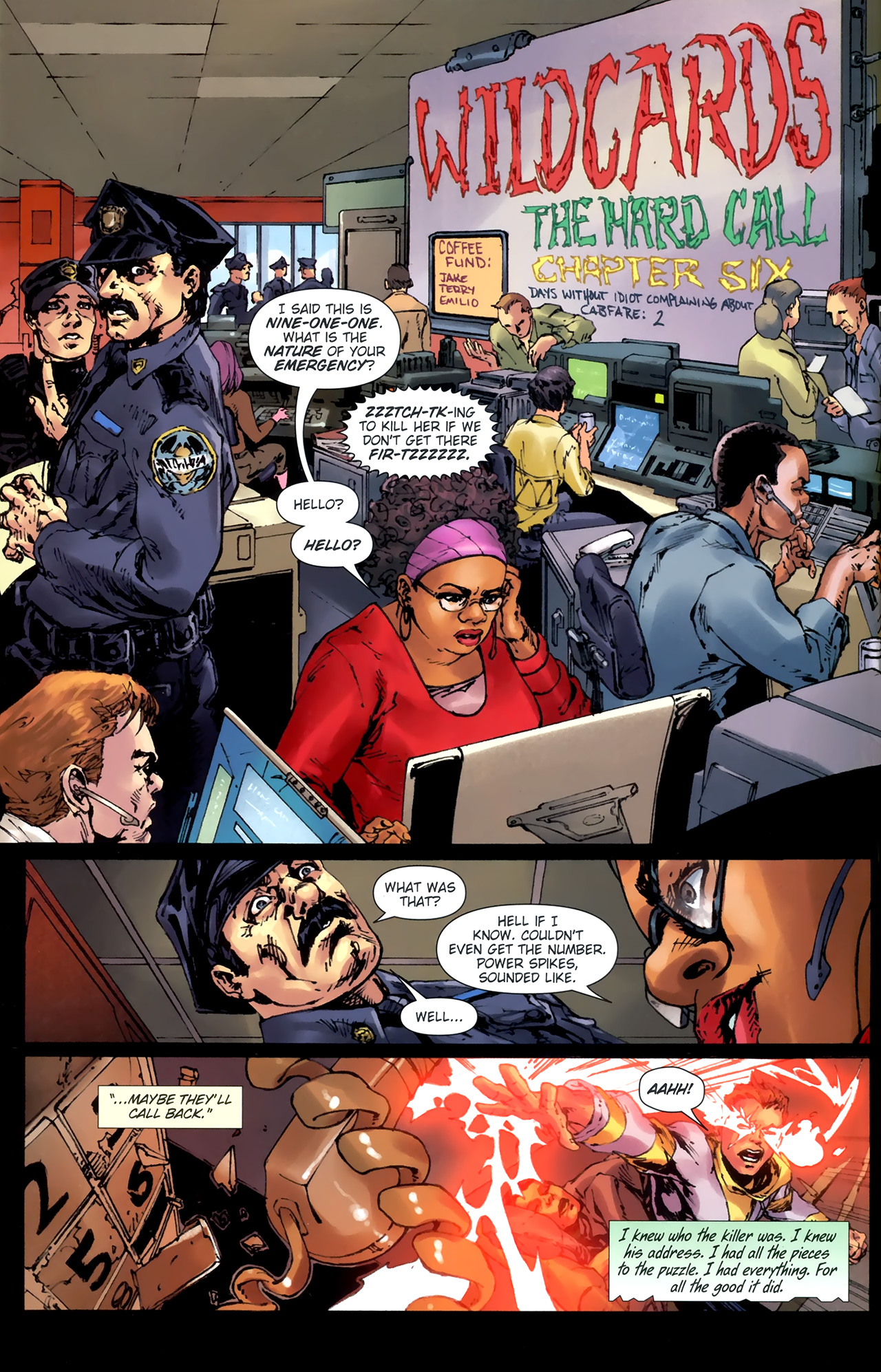 Read online George R.R. Martin's Wild Cards: The Hard Call comic -  Issue #6 - 6