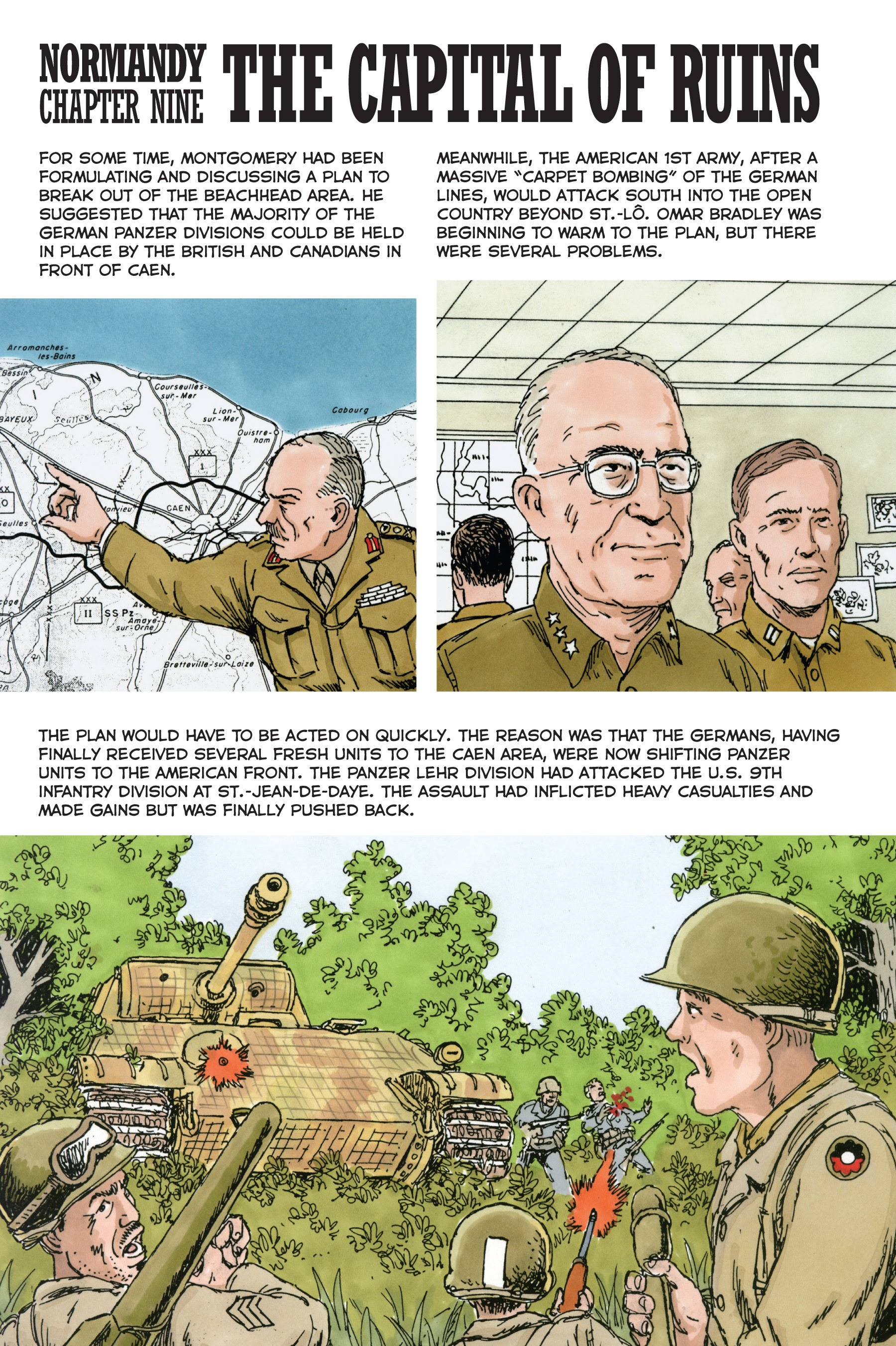 Read online Normandy: A Graphic History of D-Day, the Allied Invasion of Hitler's Fortress Europe comic -  Issue # TPB - 59