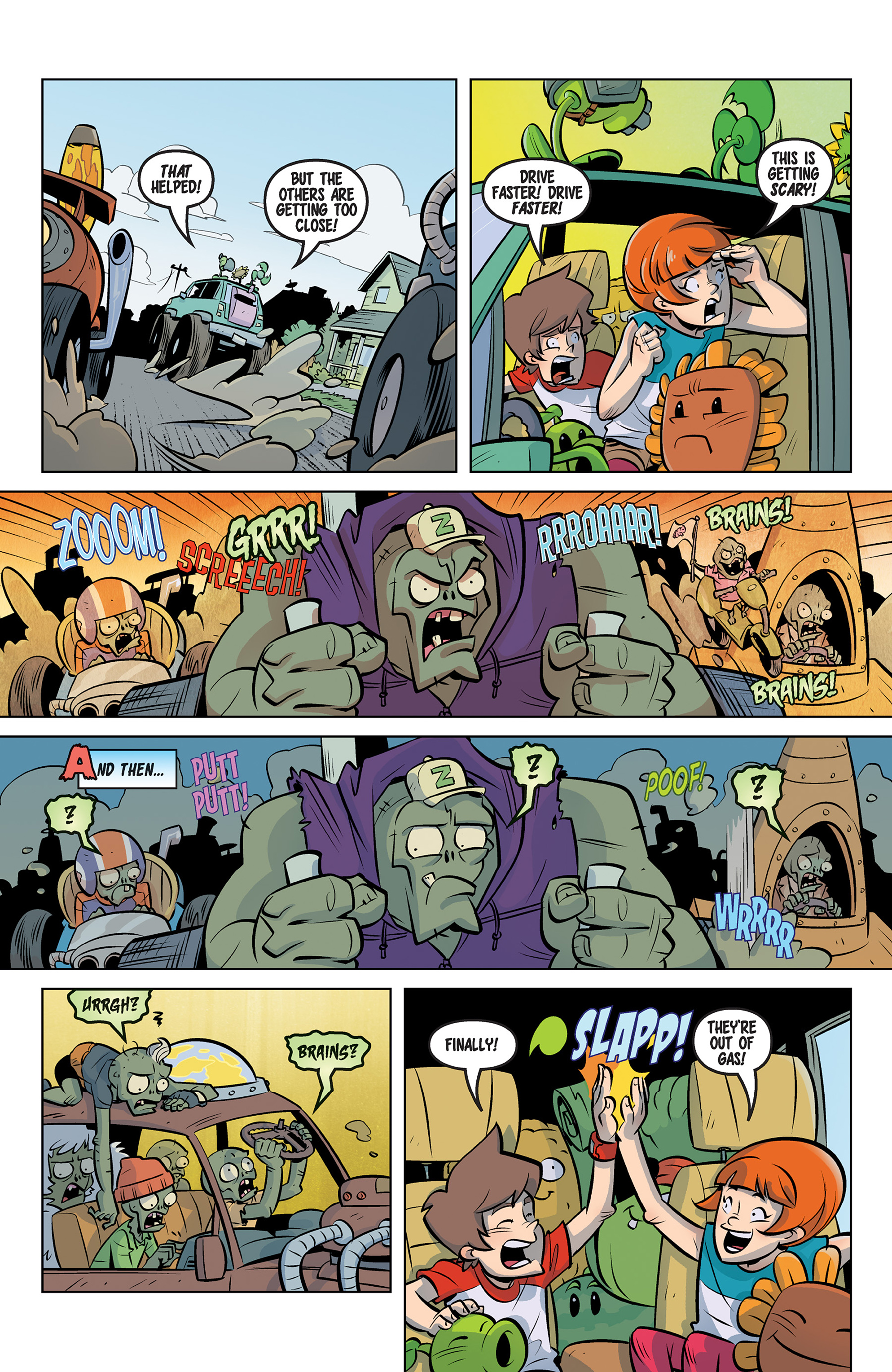 Read online Plants vs. Zombies: Petal to the Metal comic -  Issue #9 - 15