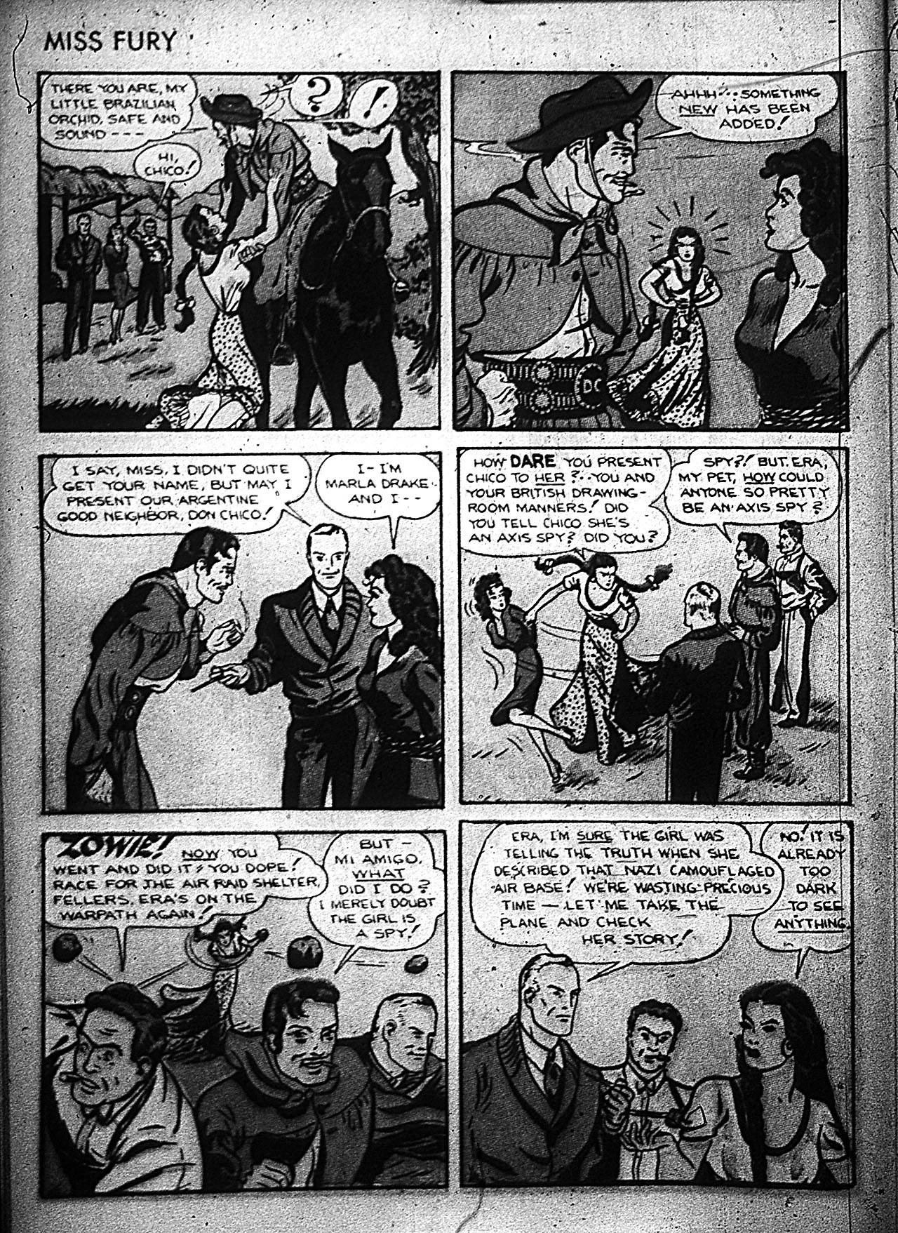 Read online Miss Fury (1942) comic -  Issue #3 - 16