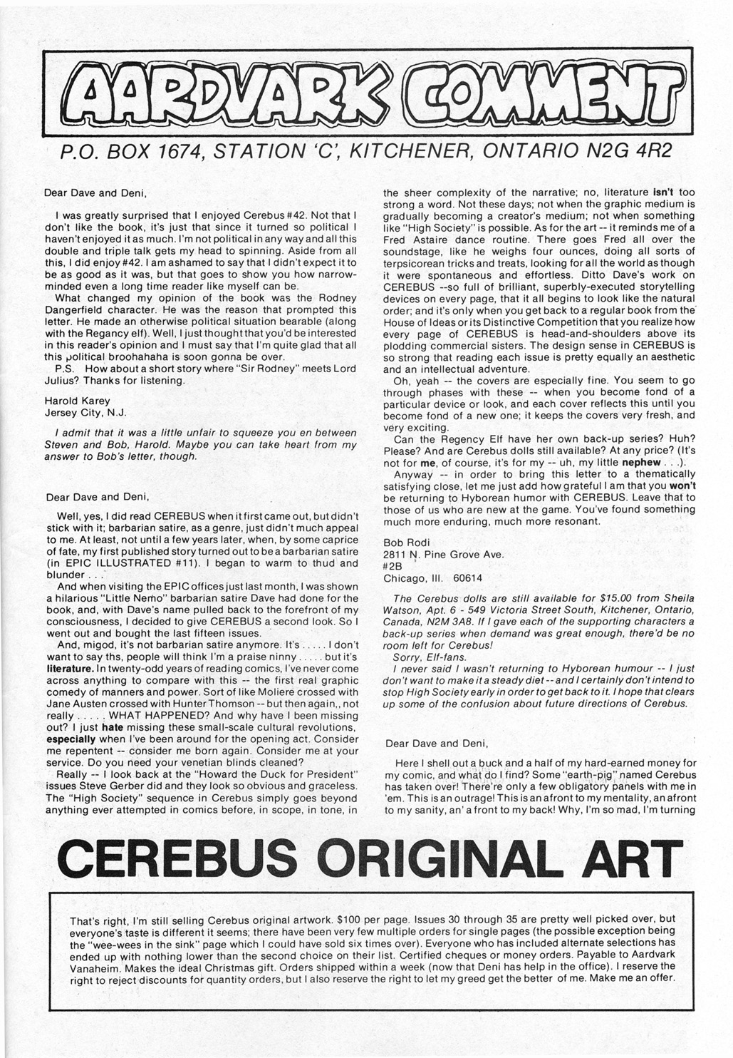 Cerebus Issue #45 #45 - English 30