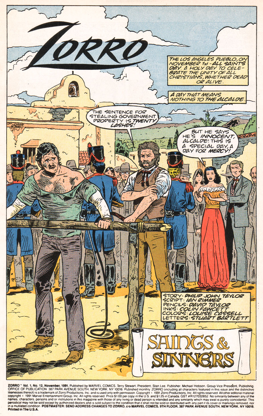Read online Zorro (1990) comic -  Issue #12 - 3