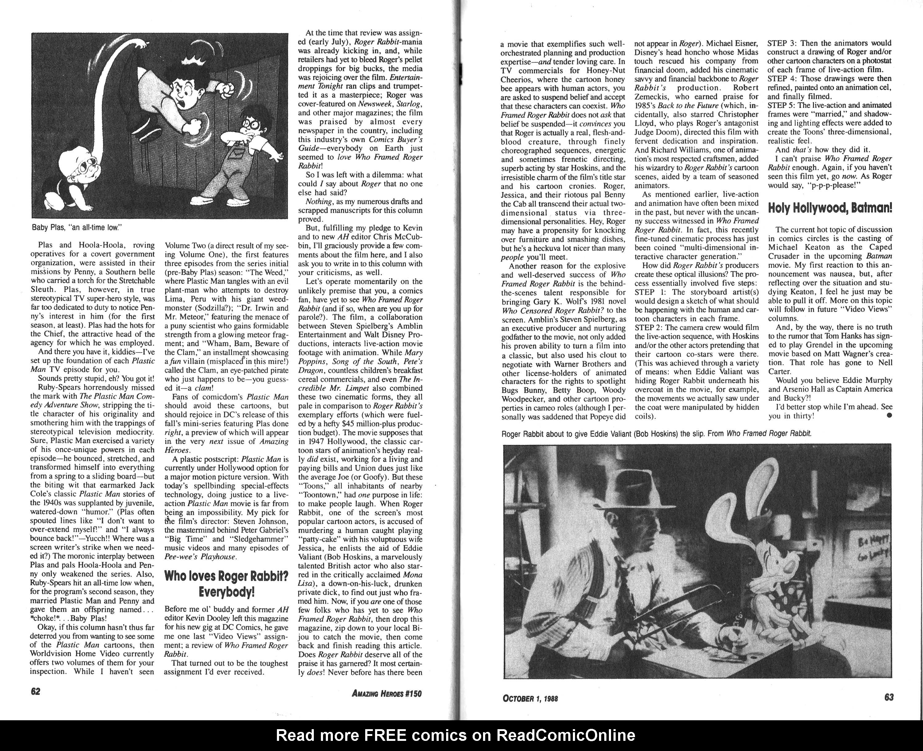 Read online Amazing Heroes comic -  Issue #150 - 32