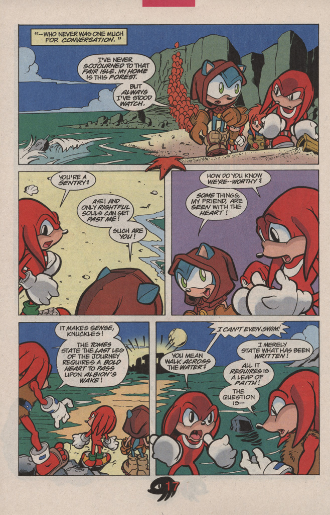Read online Knuckles the Echidna comic -  Issue #12 - 24