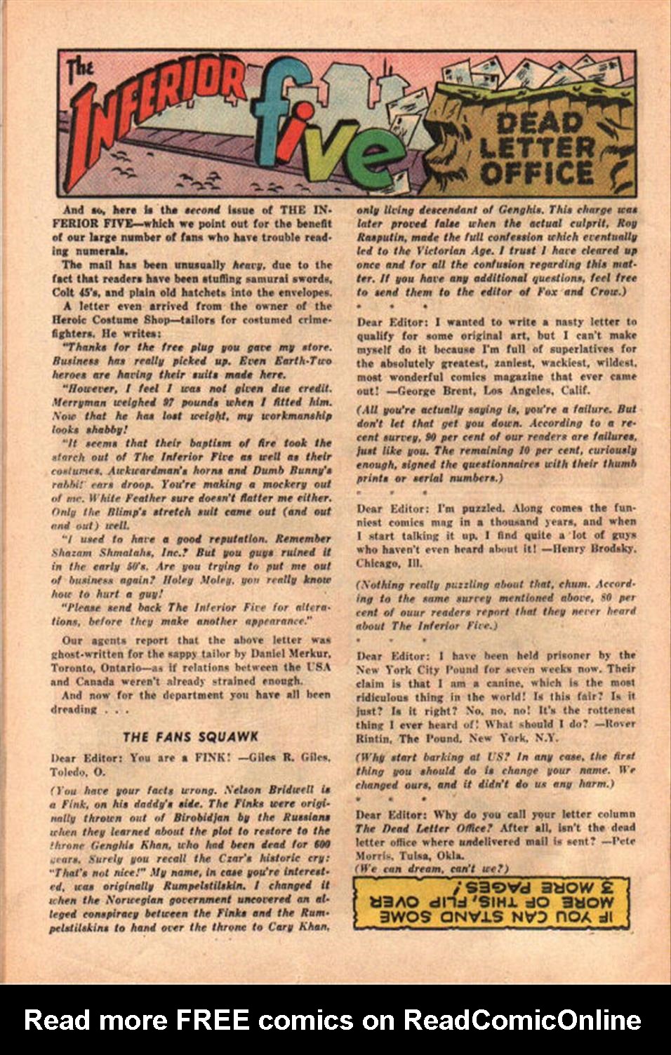 Read online The Inferior Five comic -  Issue #2 - 12