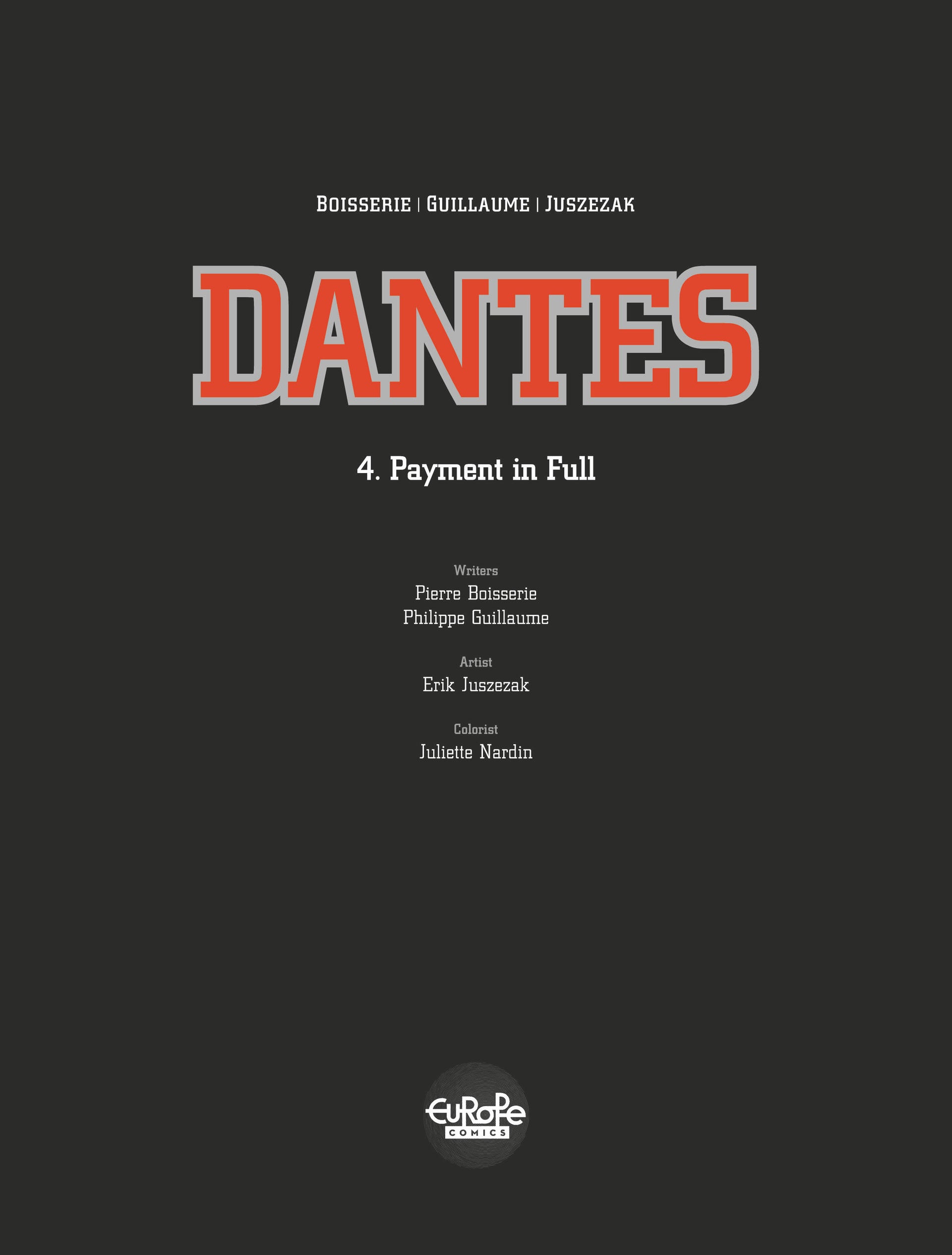 Read online Dantes comic -  Issue #4 - 2