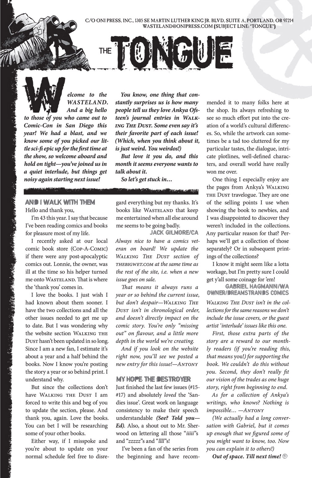 Read online Wasteland (2006) comic -  Issue #20 - 26