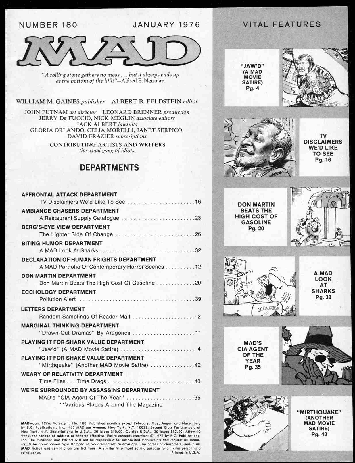 Read online MAD comic -  Issue #180 - 3