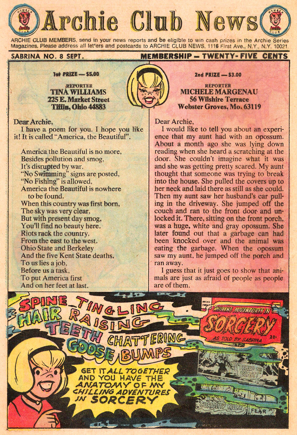 Read online Sabrina The Teenage Witch (1971) comic -  Issue #8 - 20