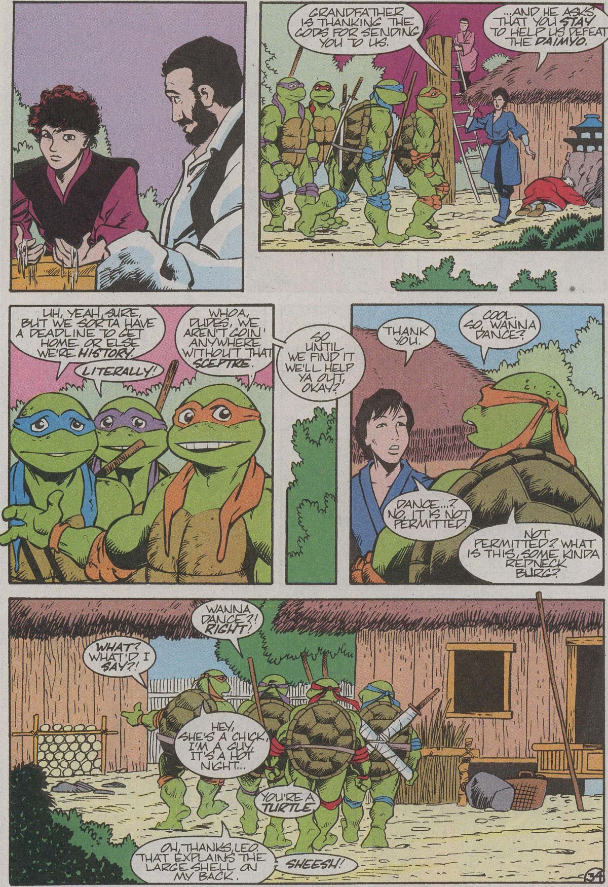Read online Teenage Mutant Ninja Turtles III The Movie: The Turtles Are Back...In Time! comic -  Issue # Full - 35