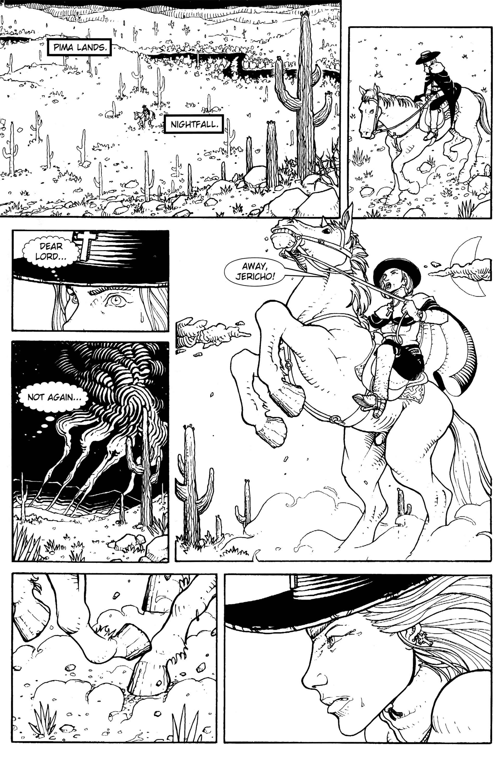 Read online Warrior Nun: Black & White comic -  Issue #12 - 11