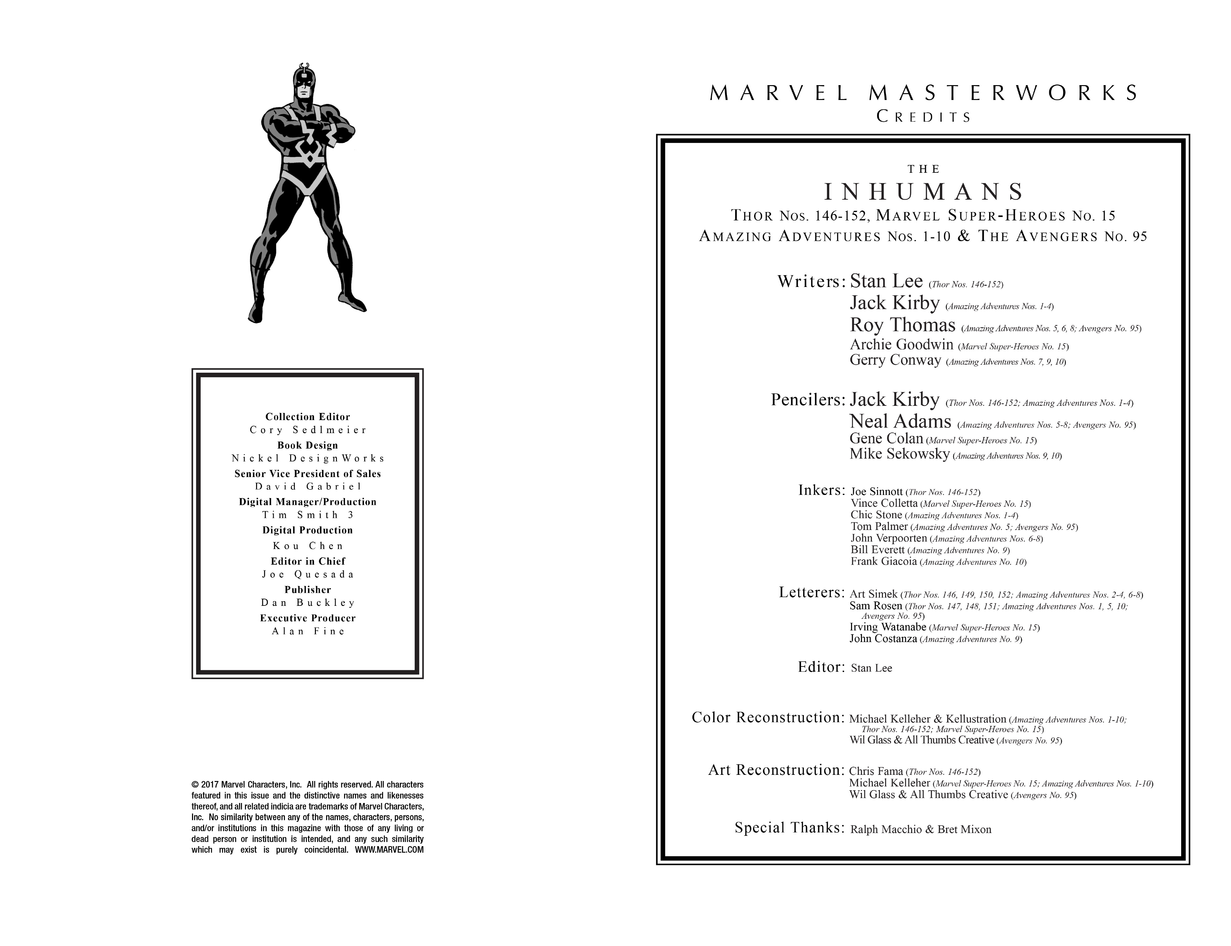 Read online Marvel Masterworks: The Inhumans comic -  Issue # TPB 1 (Part 1) - 3