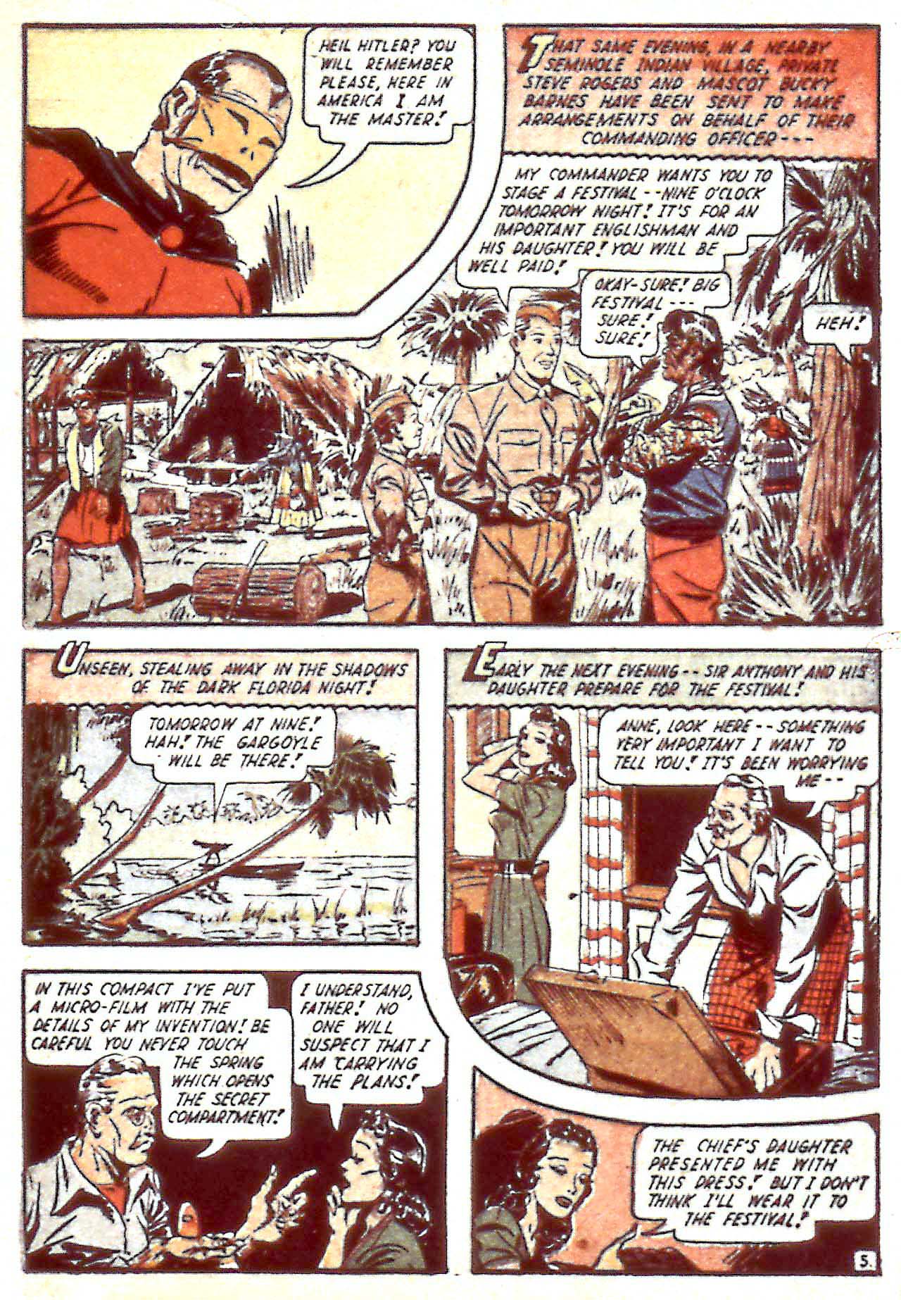 Read online Captain America Comics comic -  Issue #35 - 8